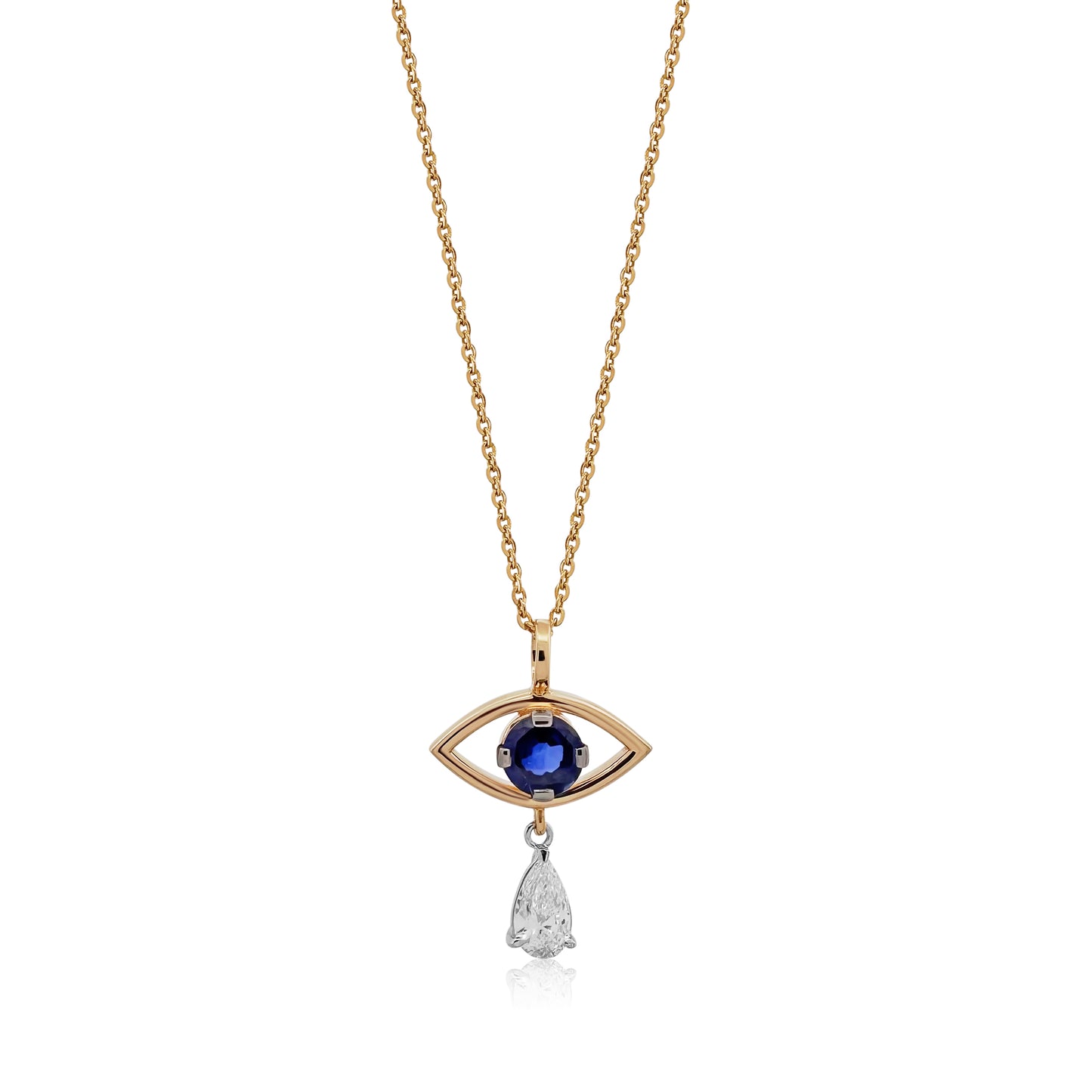 1.58 TW Diamond Evil Eye Pendant