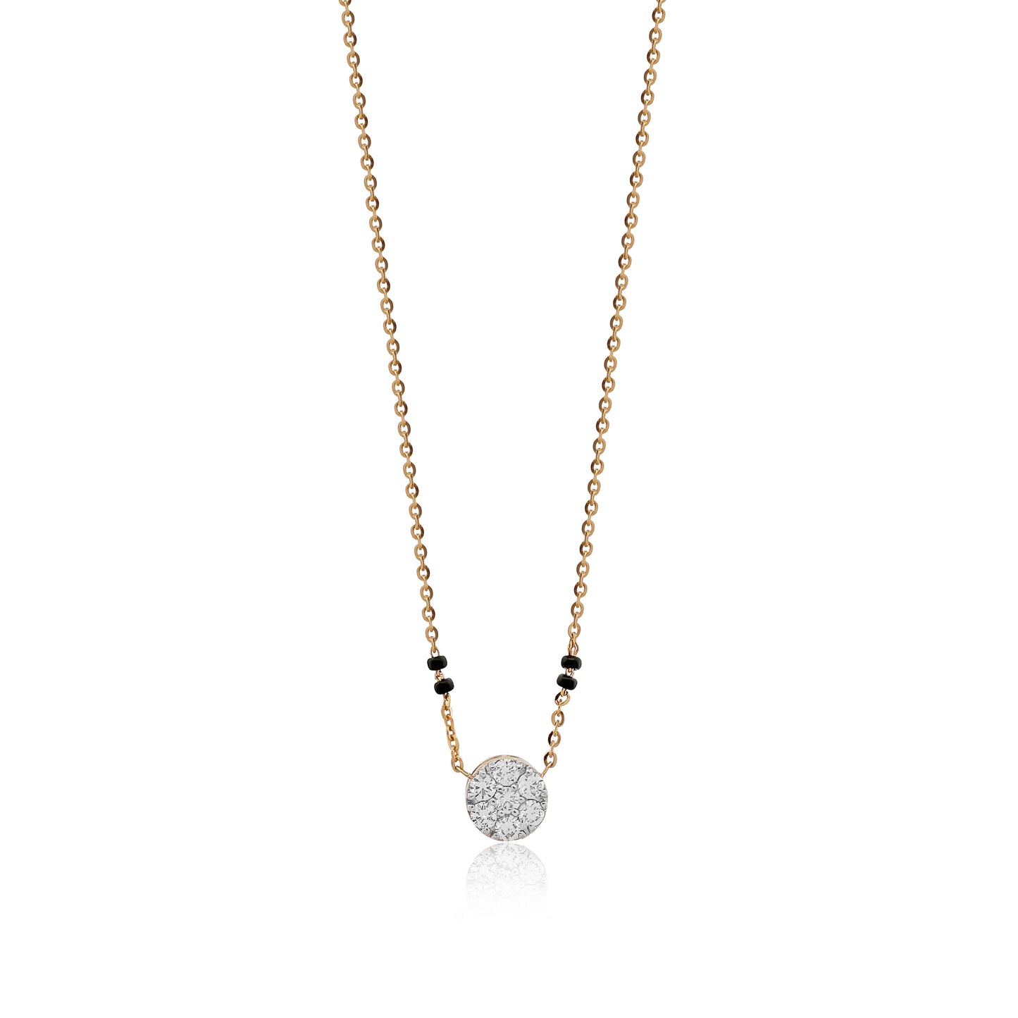 0.40 TW Round Diamond Mangalsutra