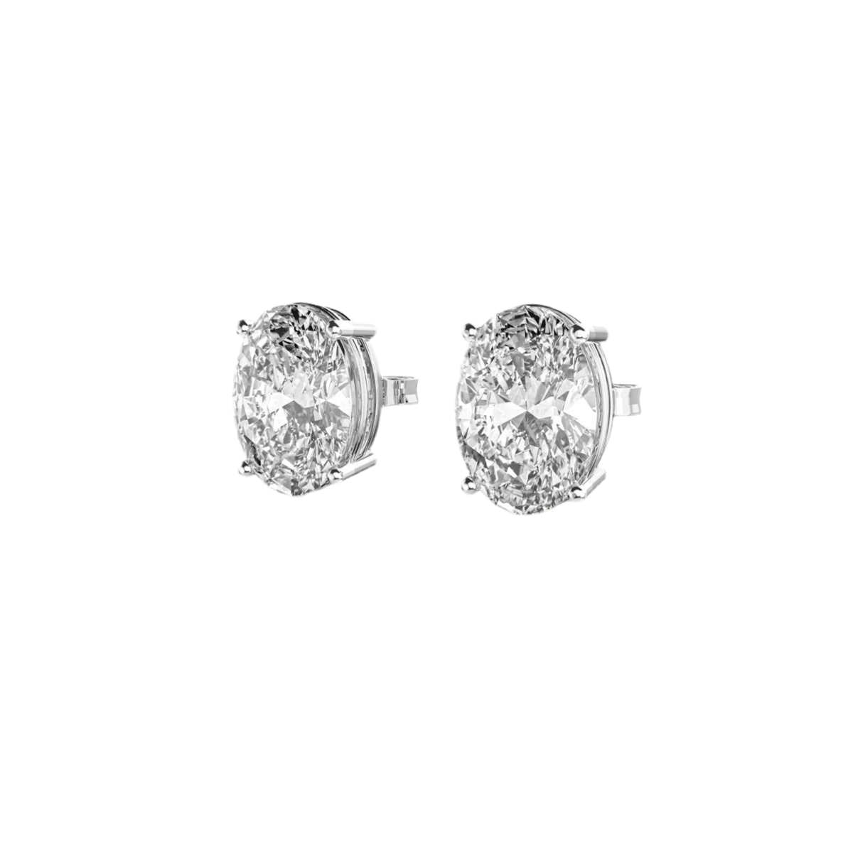4.00 TW Oval Diamond Studs