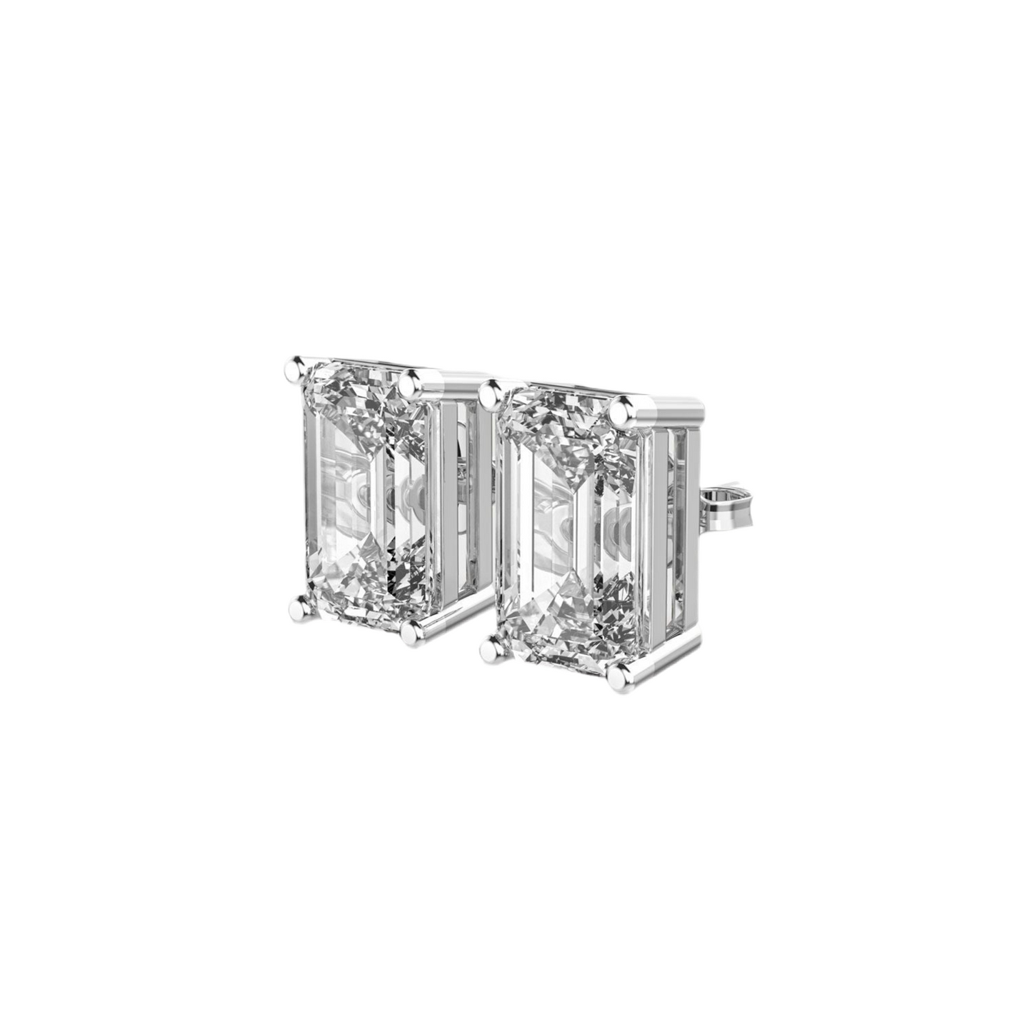 4.00 TW Emerald Diamond Studs
