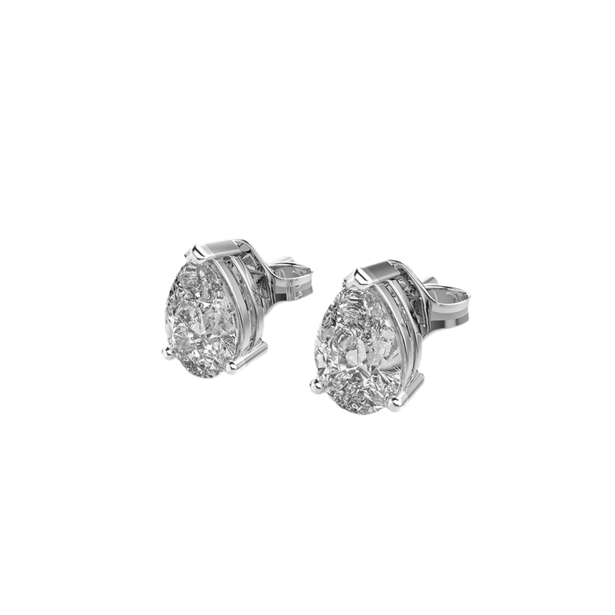 2.00 TW Pear Diamond Studs