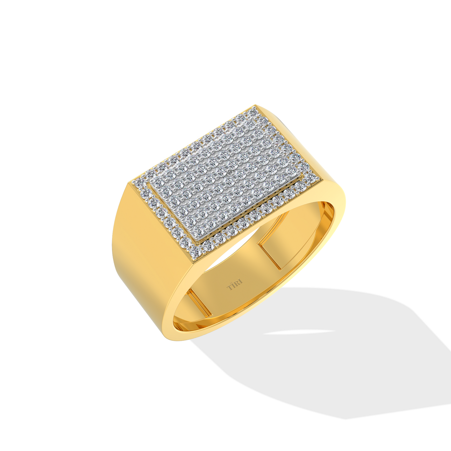 Luxe Gold Signet Men's Ring