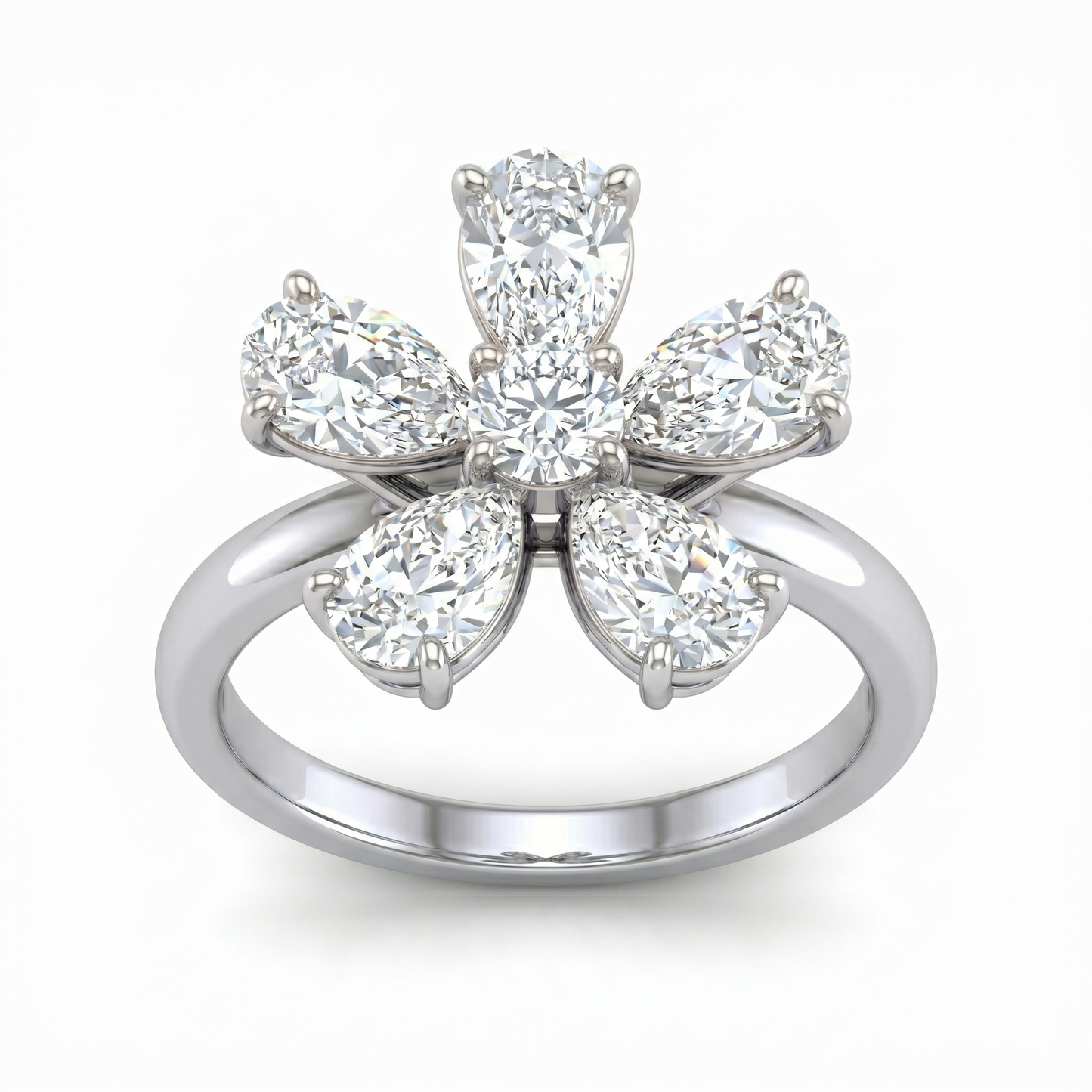 Brilliant Daisy Diamond Ring