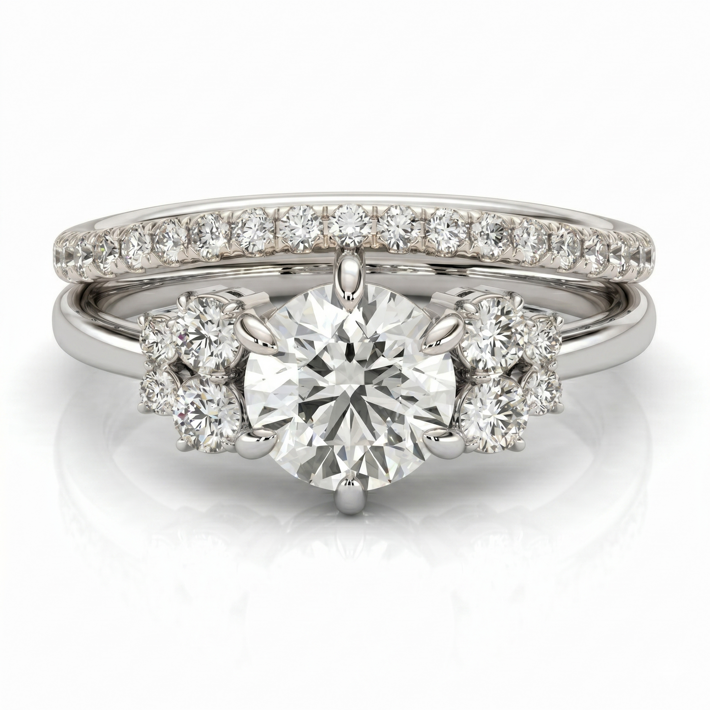 Trinity Cascade Diamond Ring