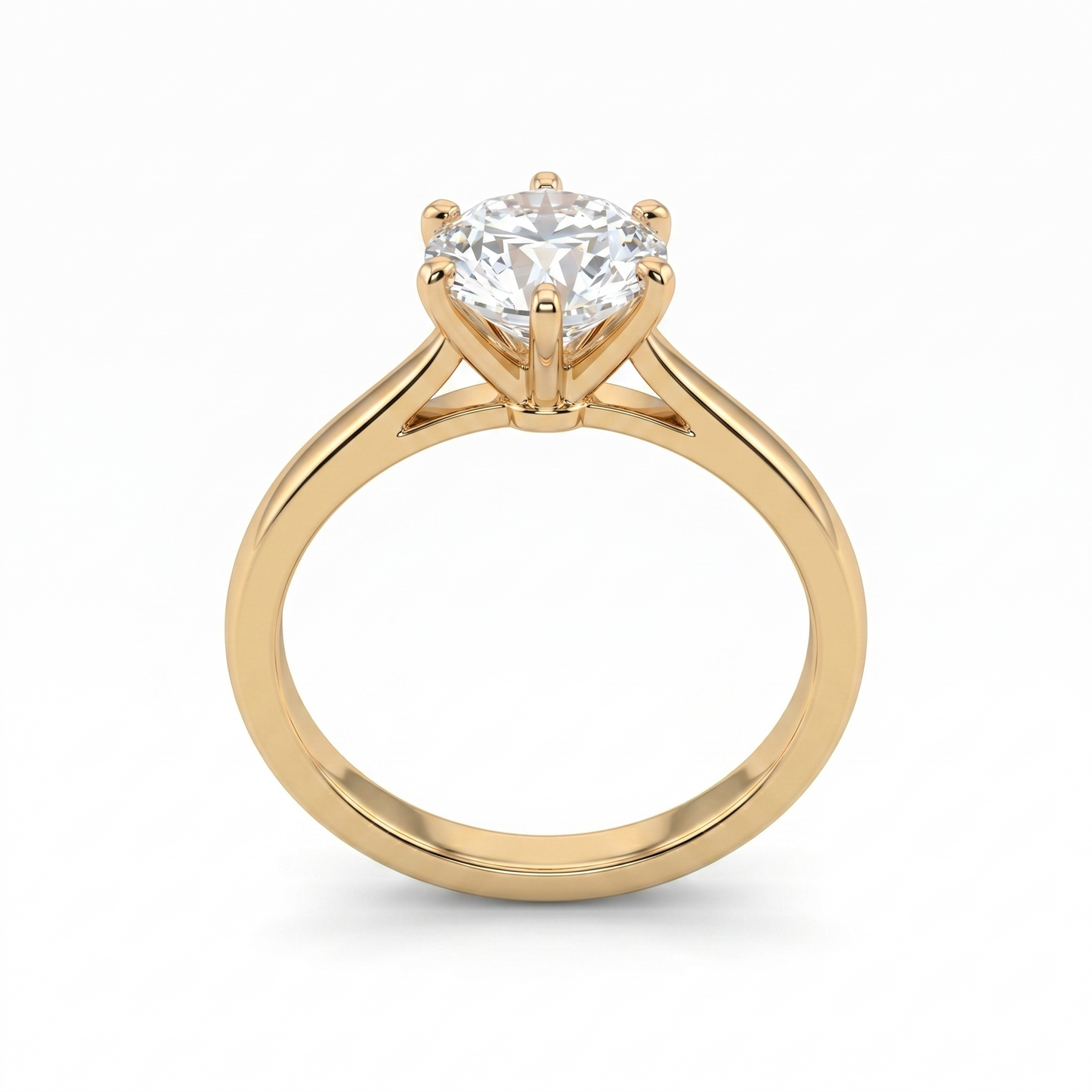 Round Solitaire Diamond Ring