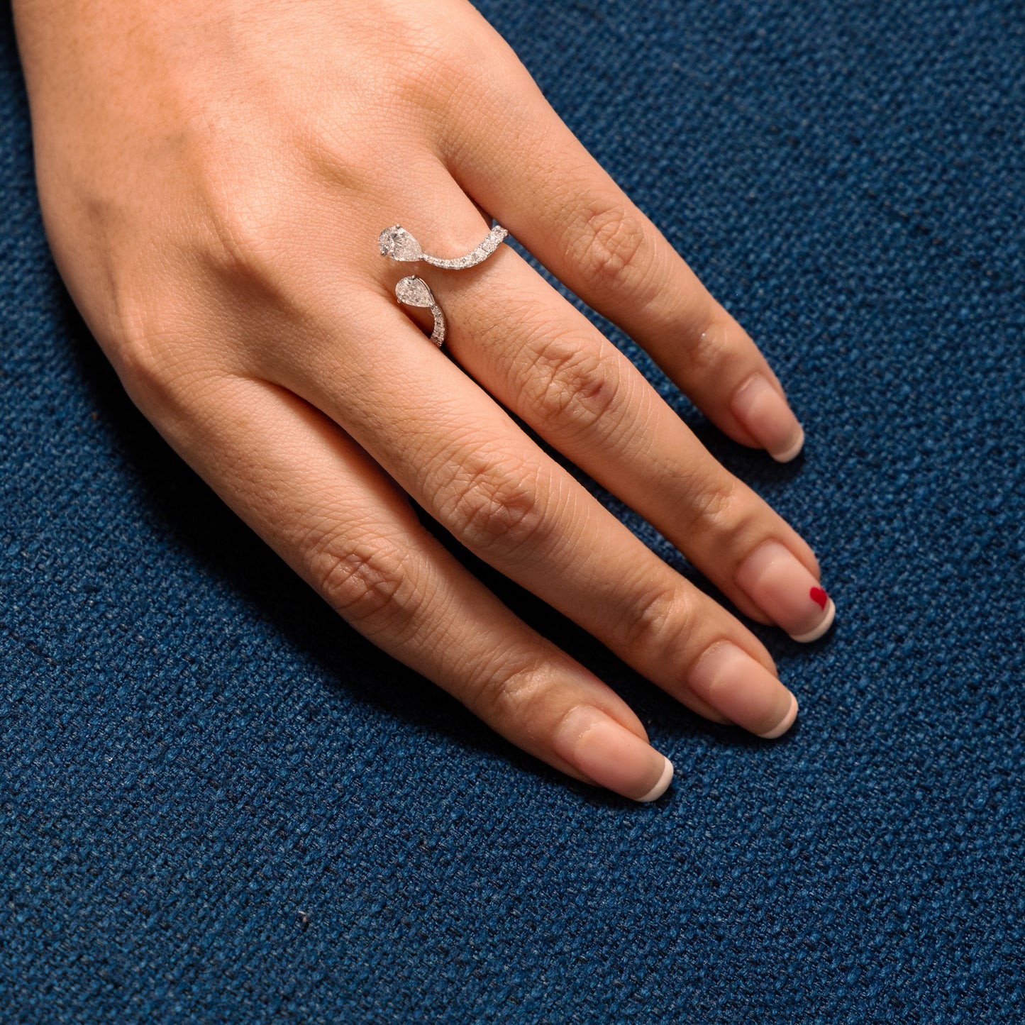1.16 TW Duo Pear Diamond Ring