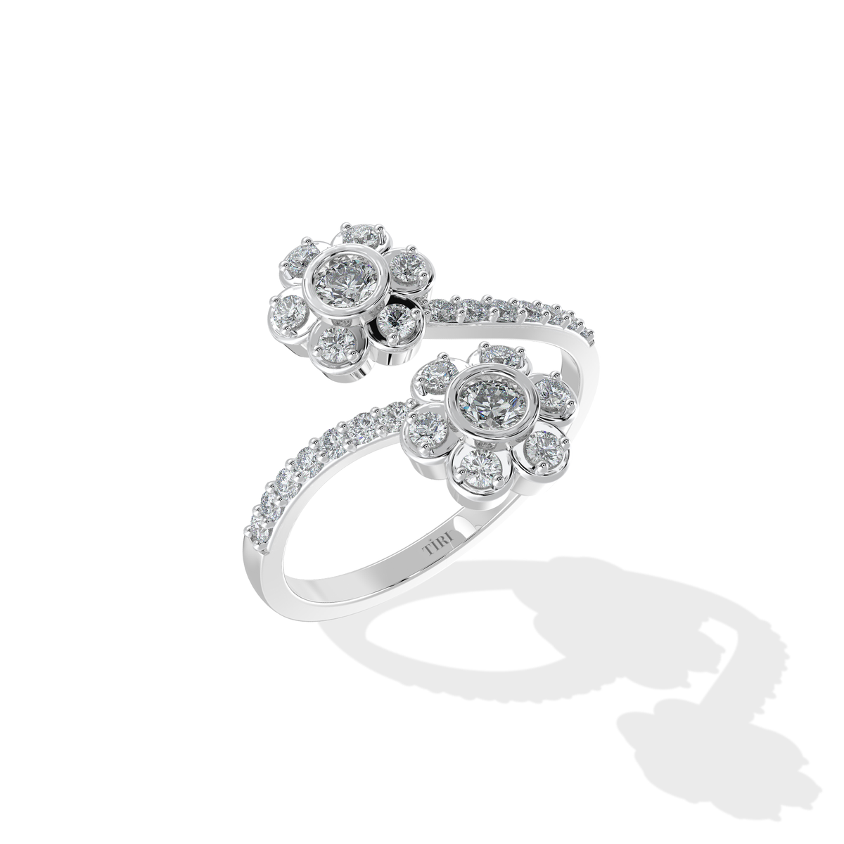 Helix Diamond Ring