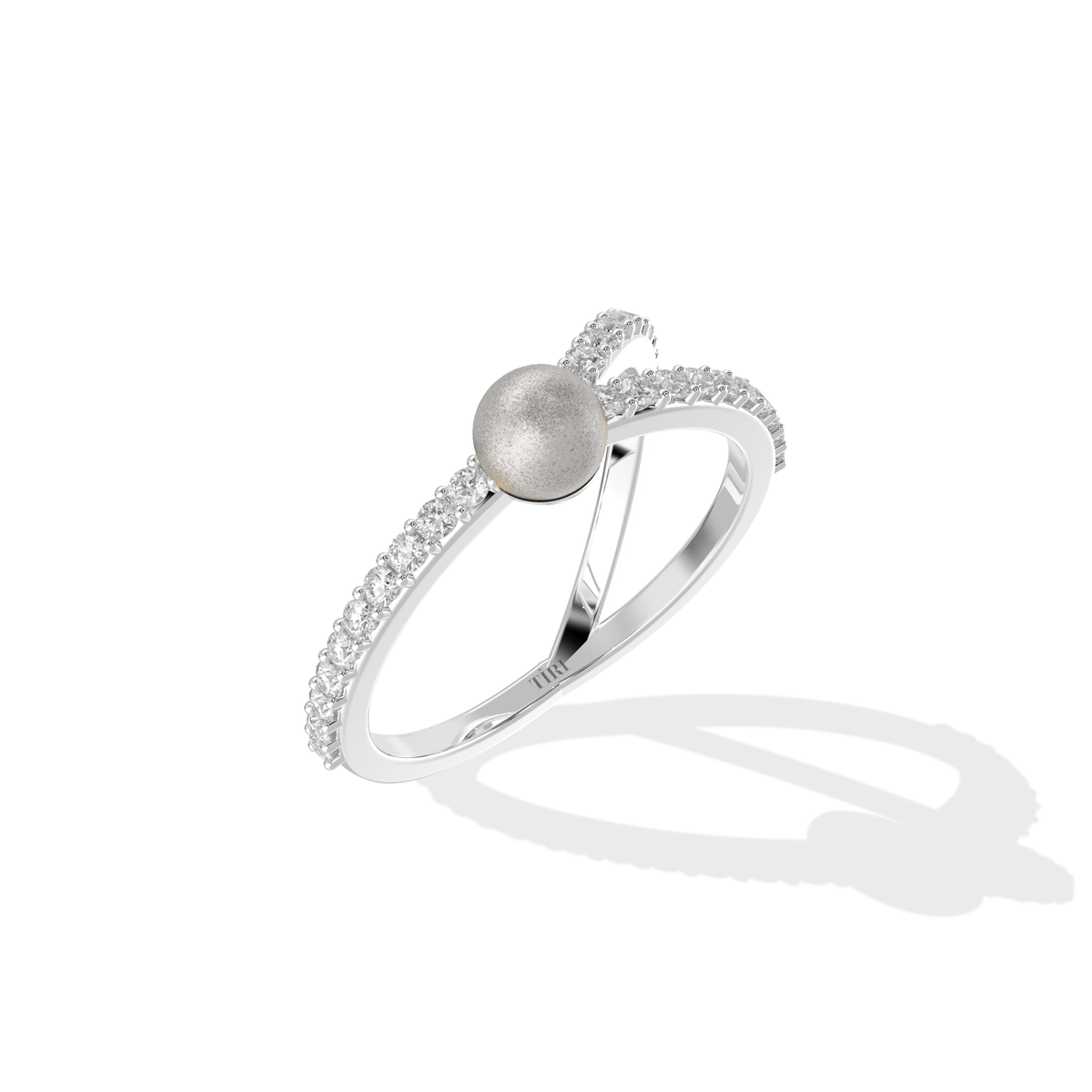 Pearl Diamond Ring