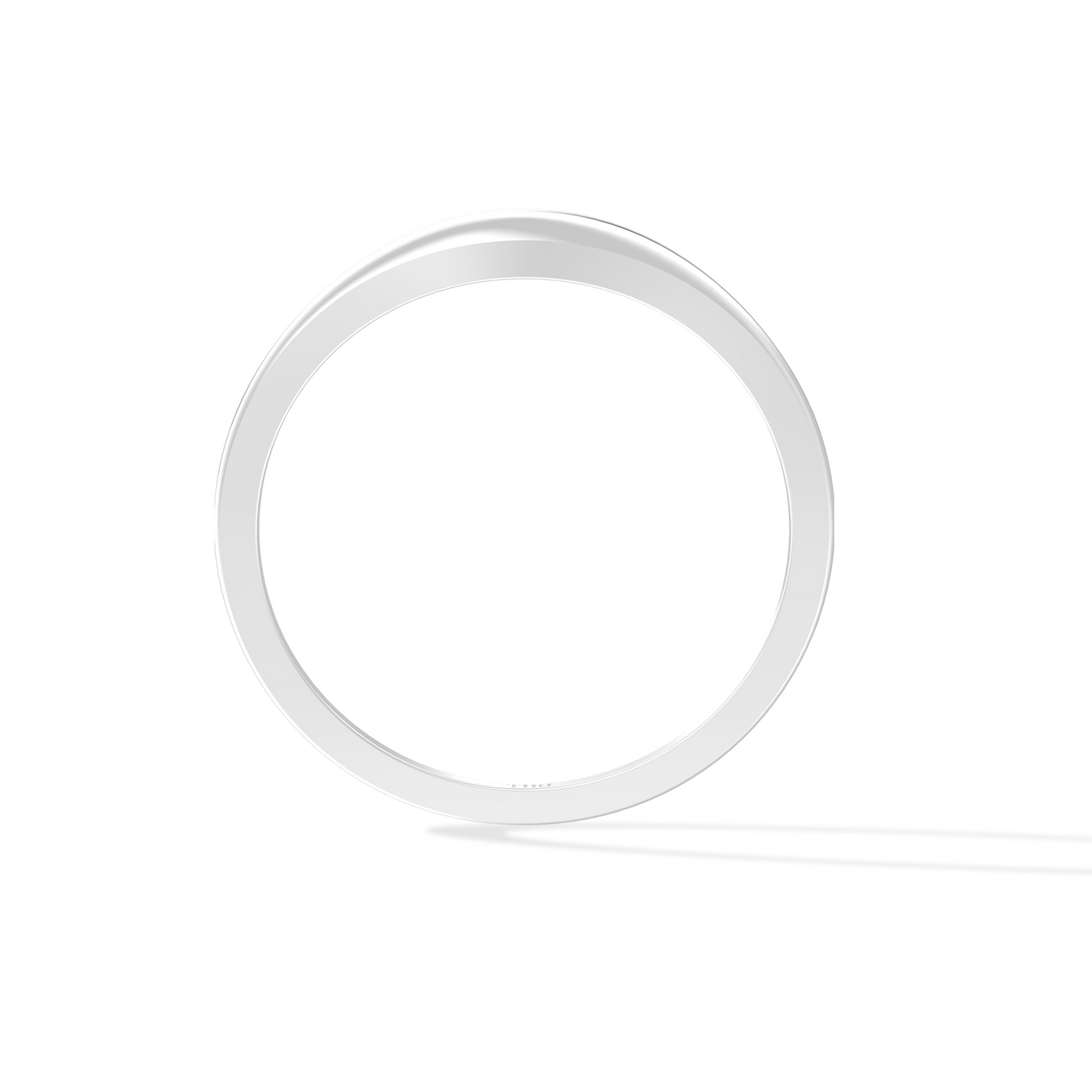 Tiri Luna Curve Ring, silver band with elegant curved design, showcasing a sleek and modern jewelry style.