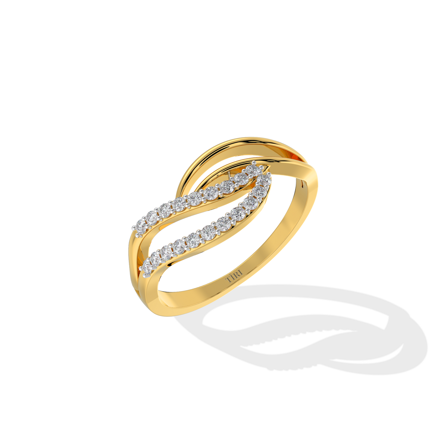 Rosé Vector Diamond Ring