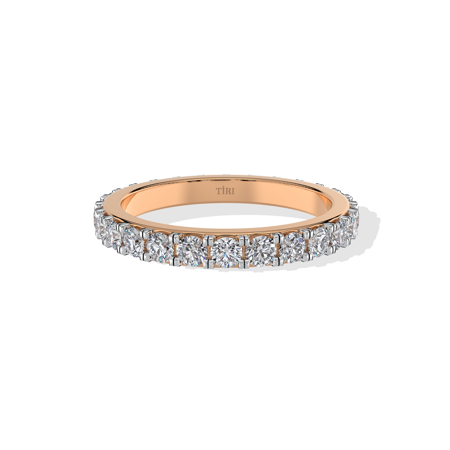 0.99 TW Round Band Diamond Ring
