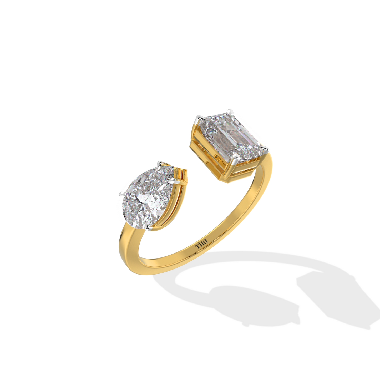 Mixed Cut Diamond Statement Ring