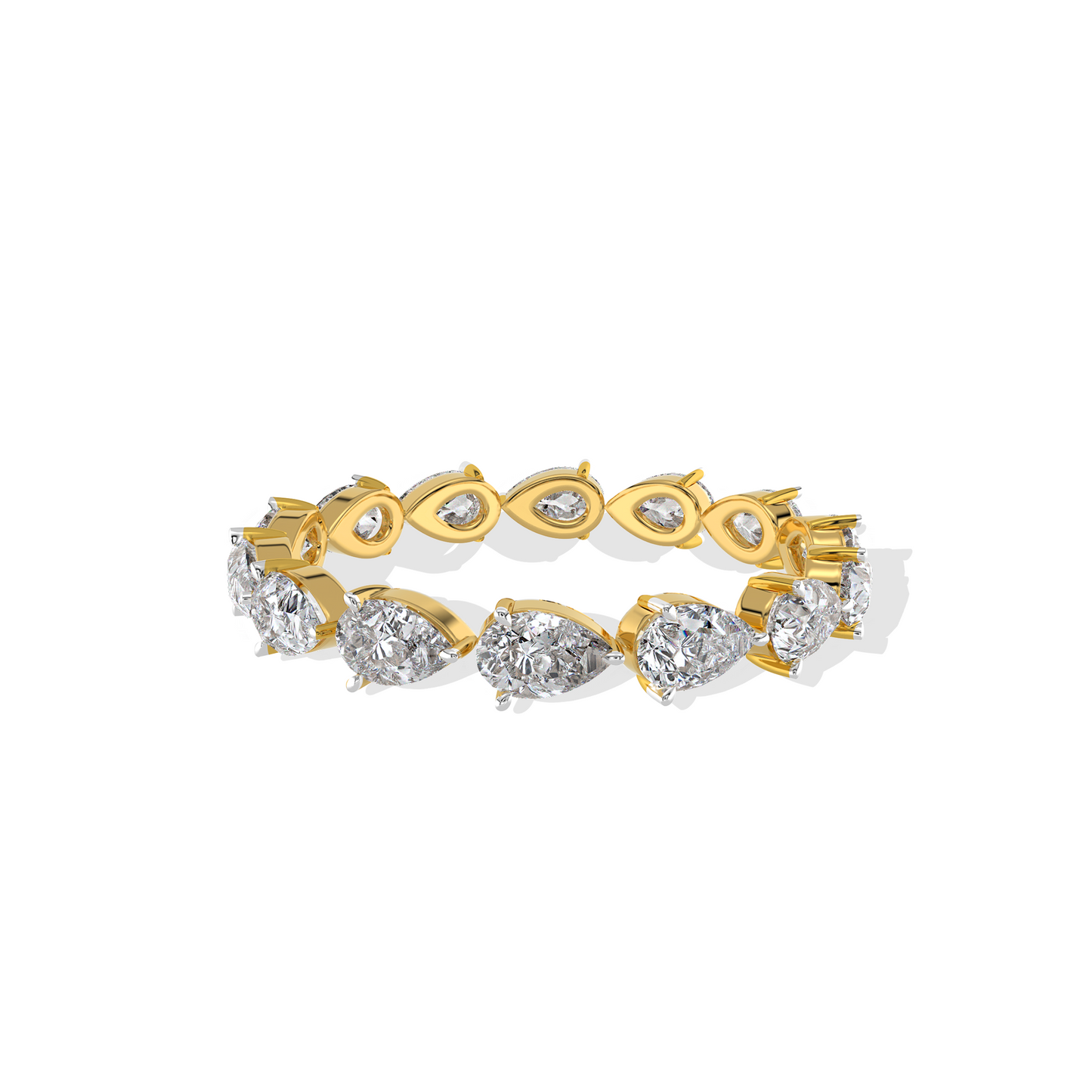 1.25 TW Pear Band Diamond Ring