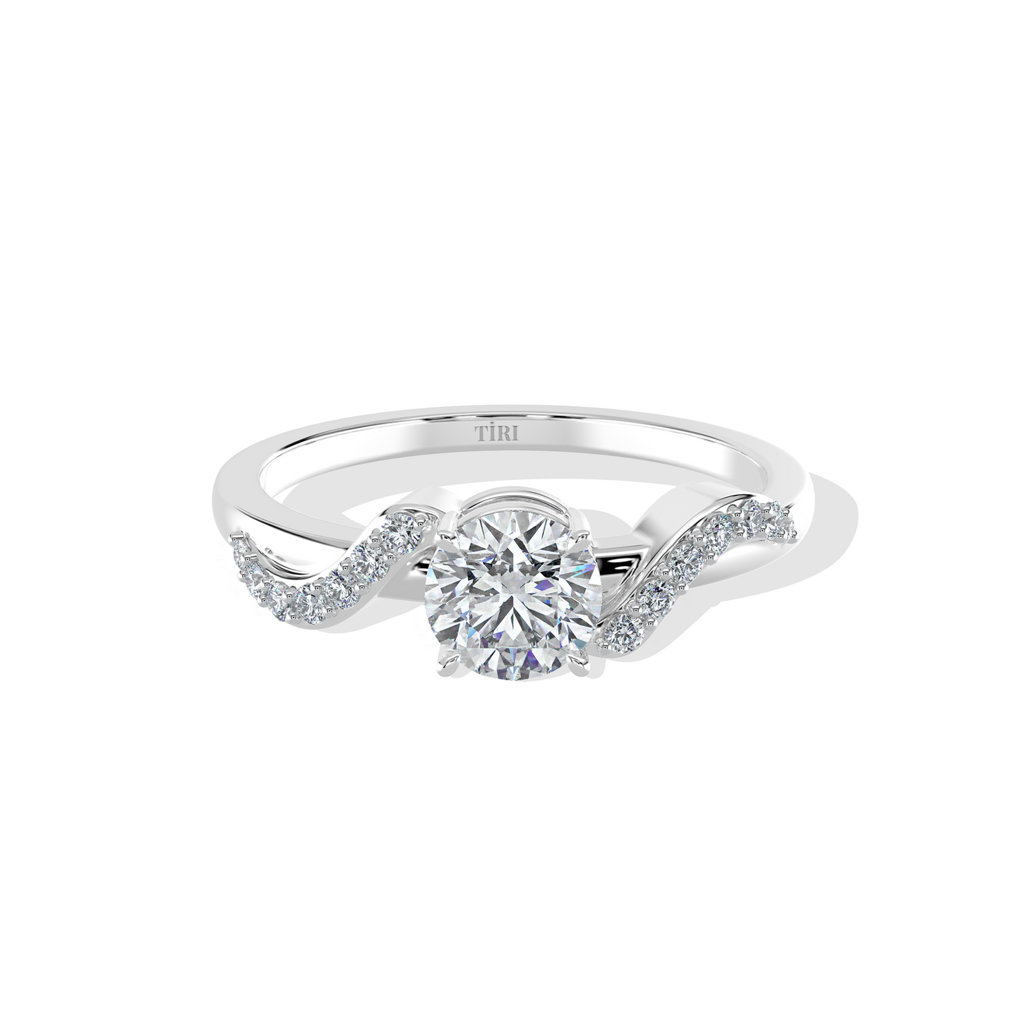 0.88 TW Round Diamond Ring