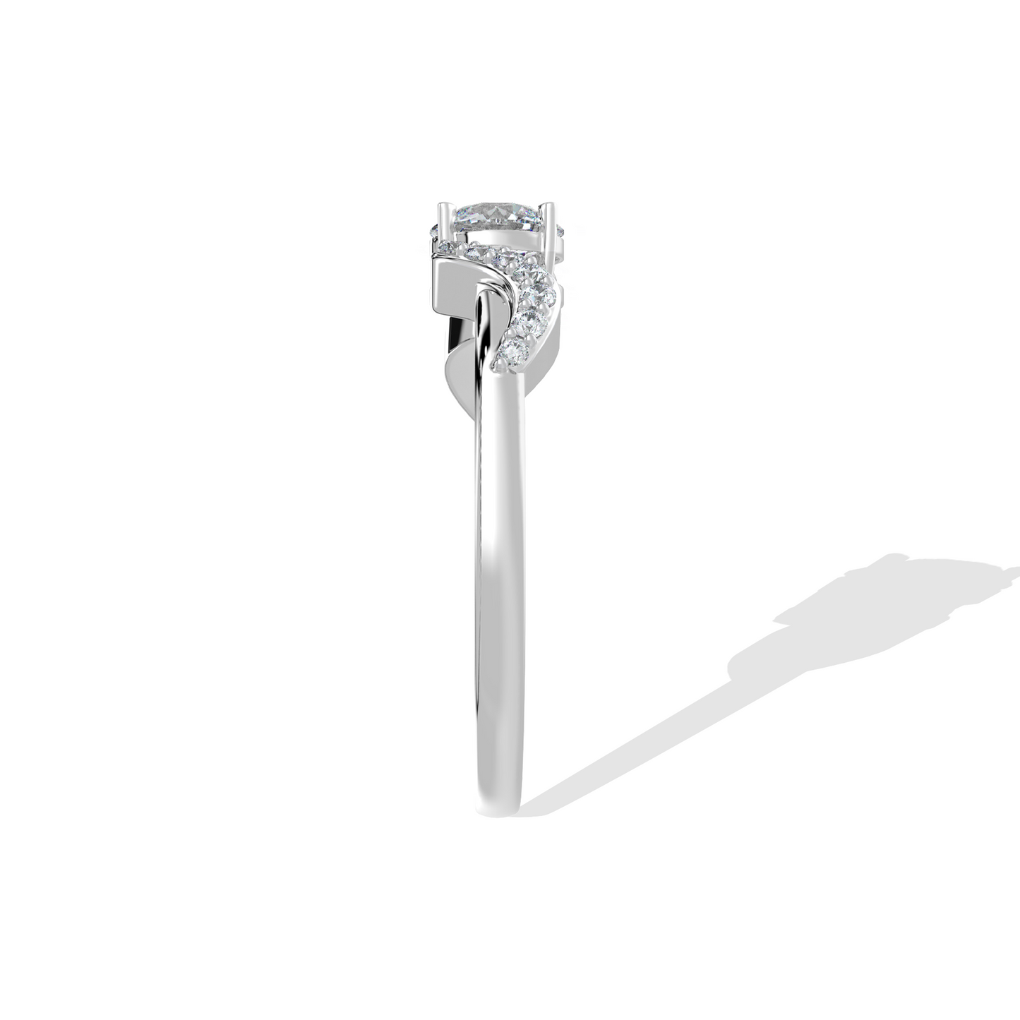 0.88 TW Round Diamond Ring