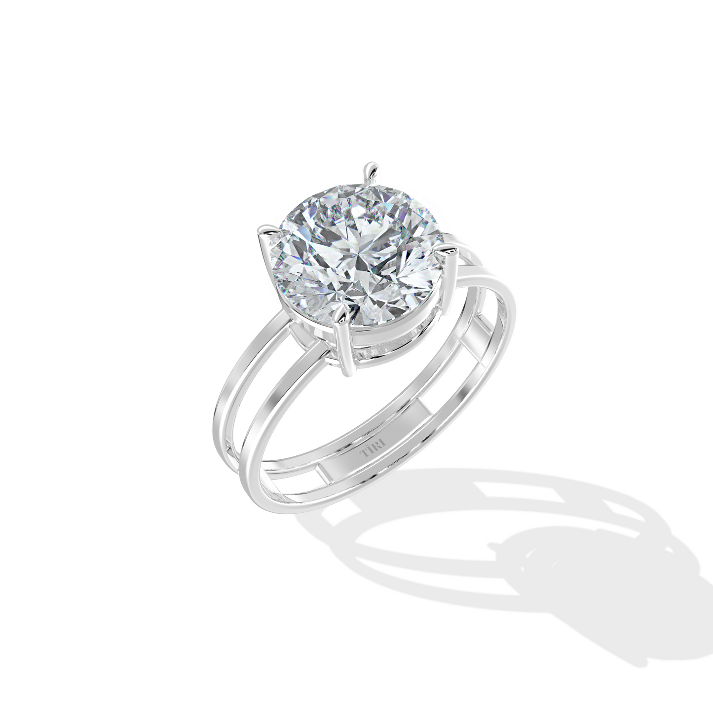 Round Dual Band Ring