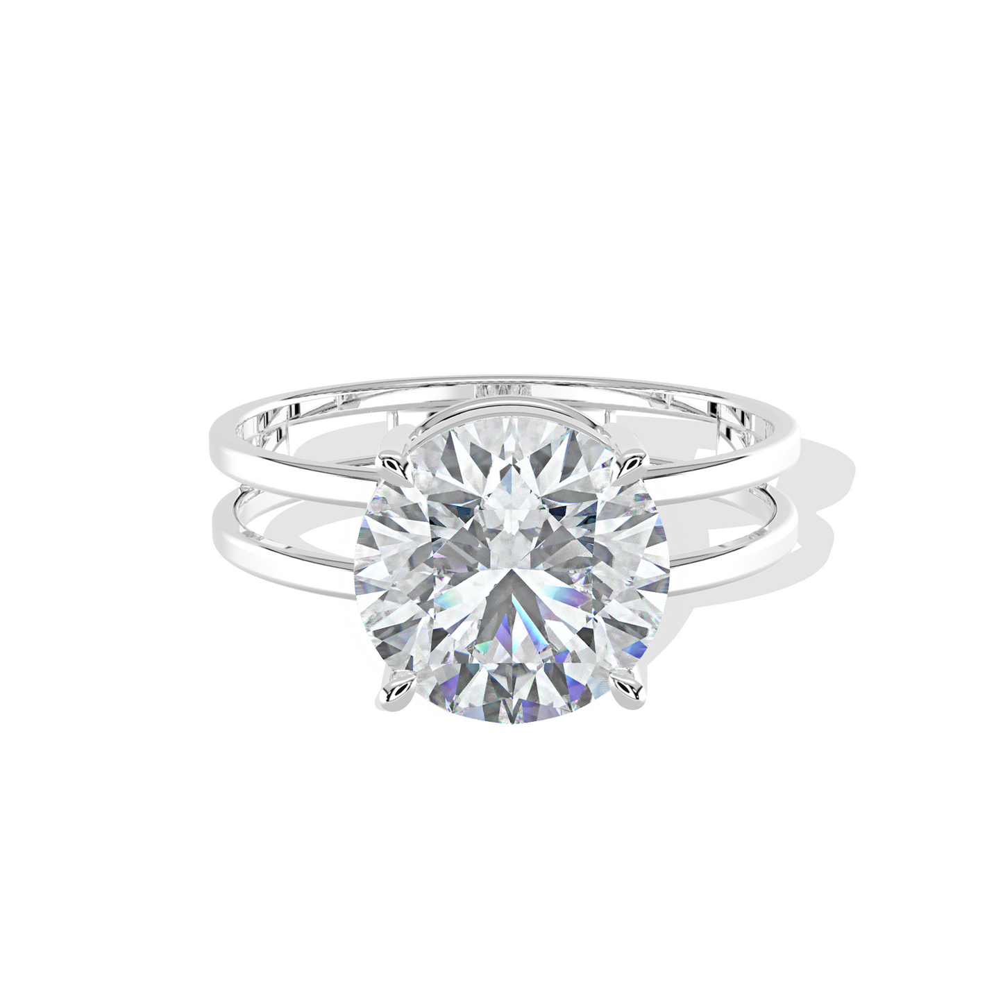 2.00 TW Round Dual Band Diamond Ring