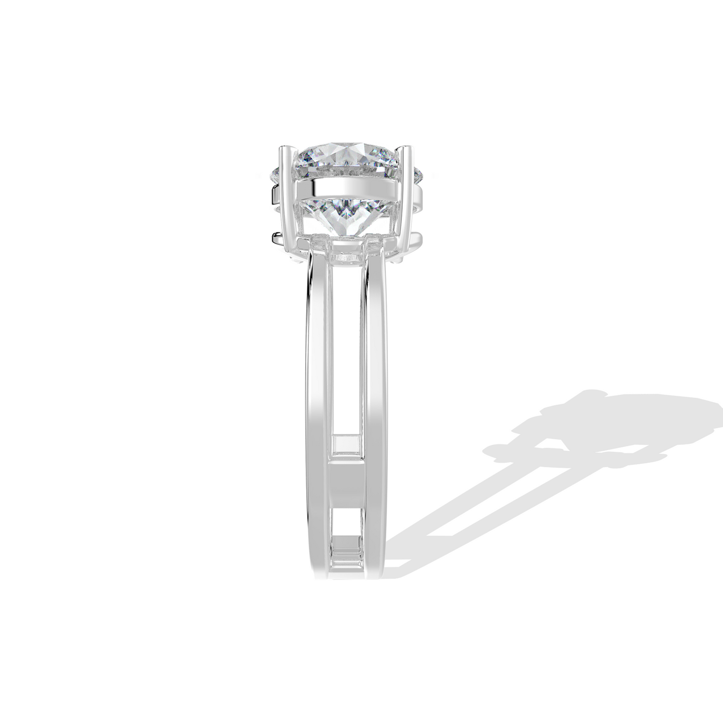 2.00 TW Round Dual Band Diamond Ring