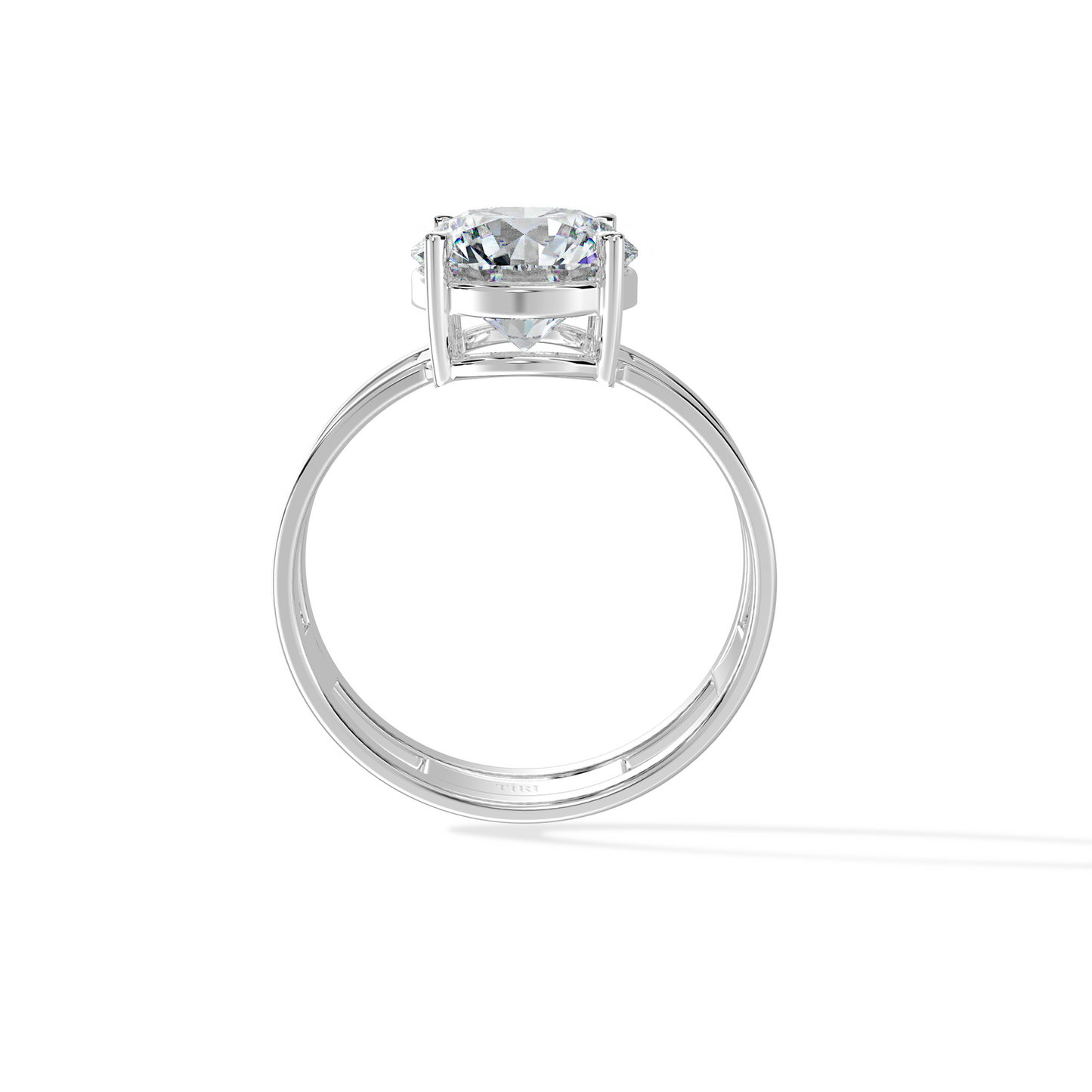 2.00 TW Round Dual Band Diamond Ring