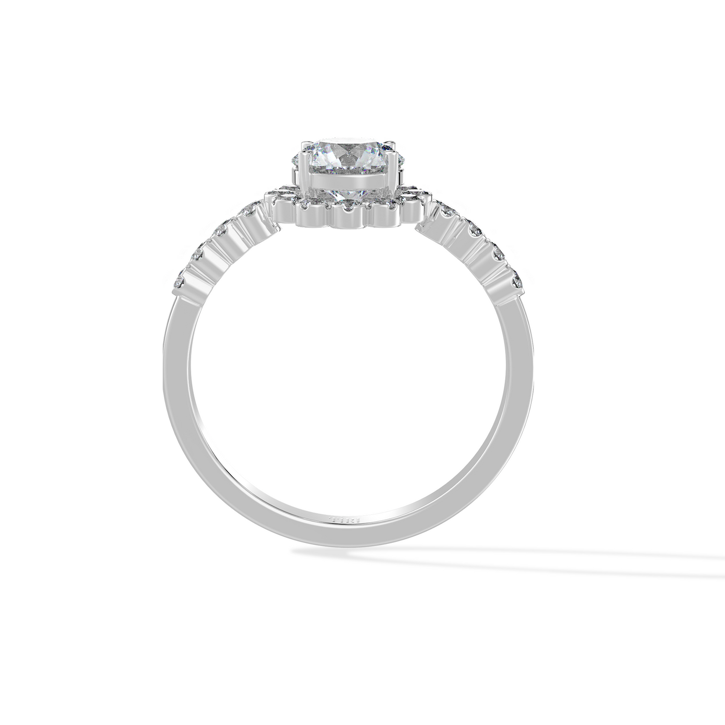 1.80 TW Flower Shaped Diamond Ring