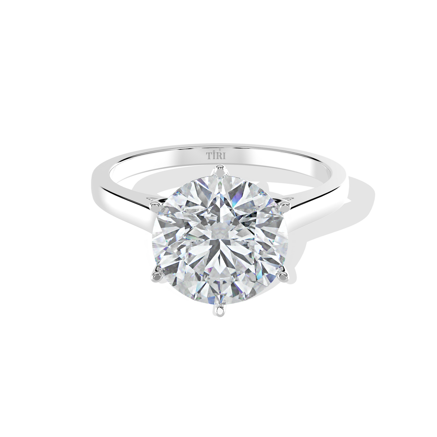 2.06 TW Round with crown Diamond Ring