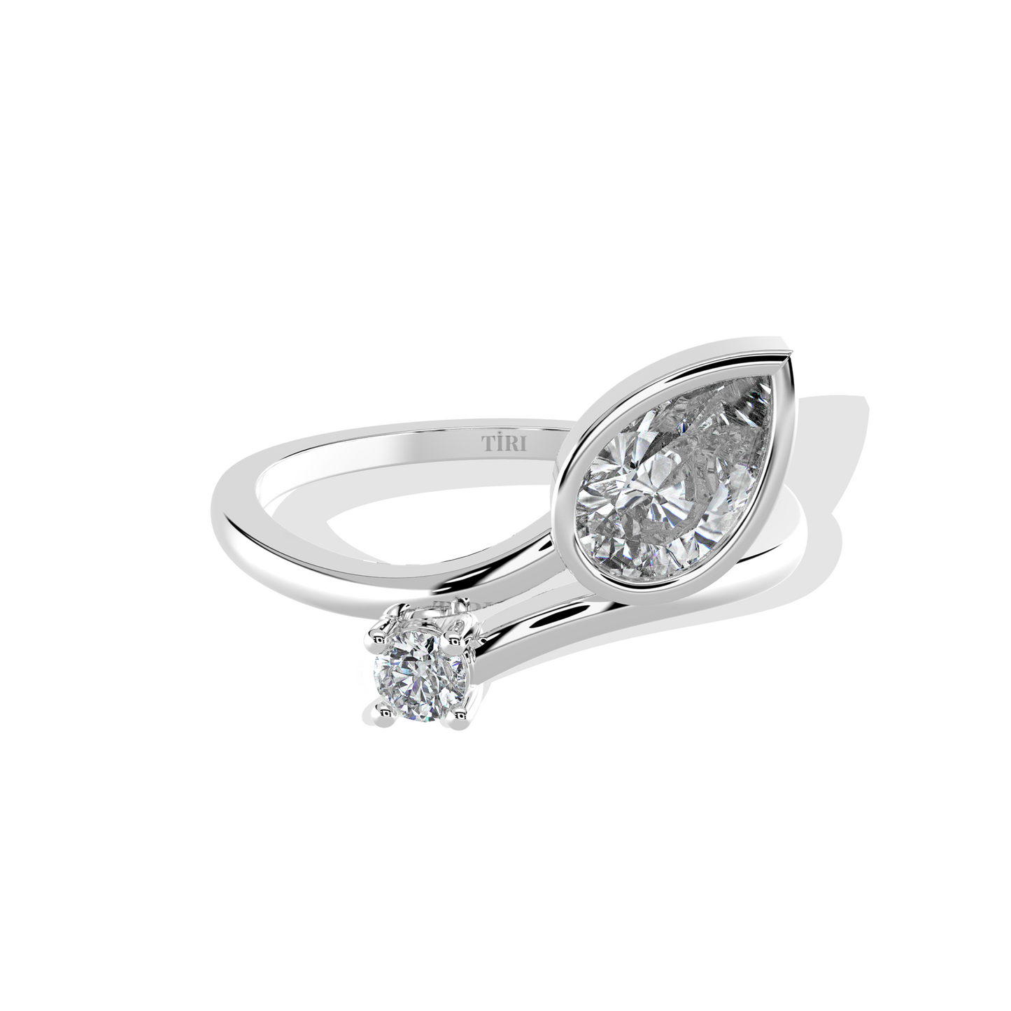 0.75 TW Pear Diamond Ring