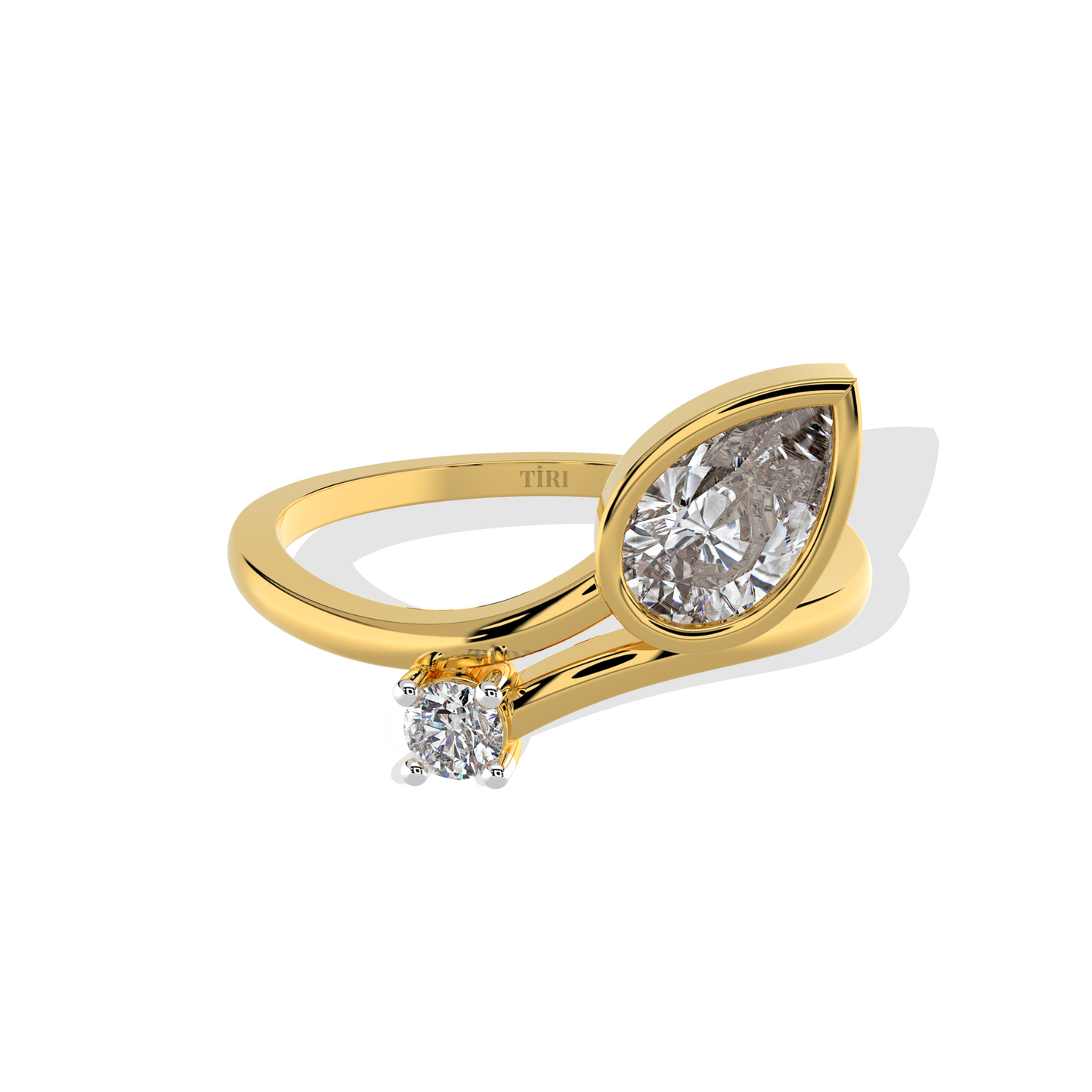 0.75 TW Pear Diamond Ring