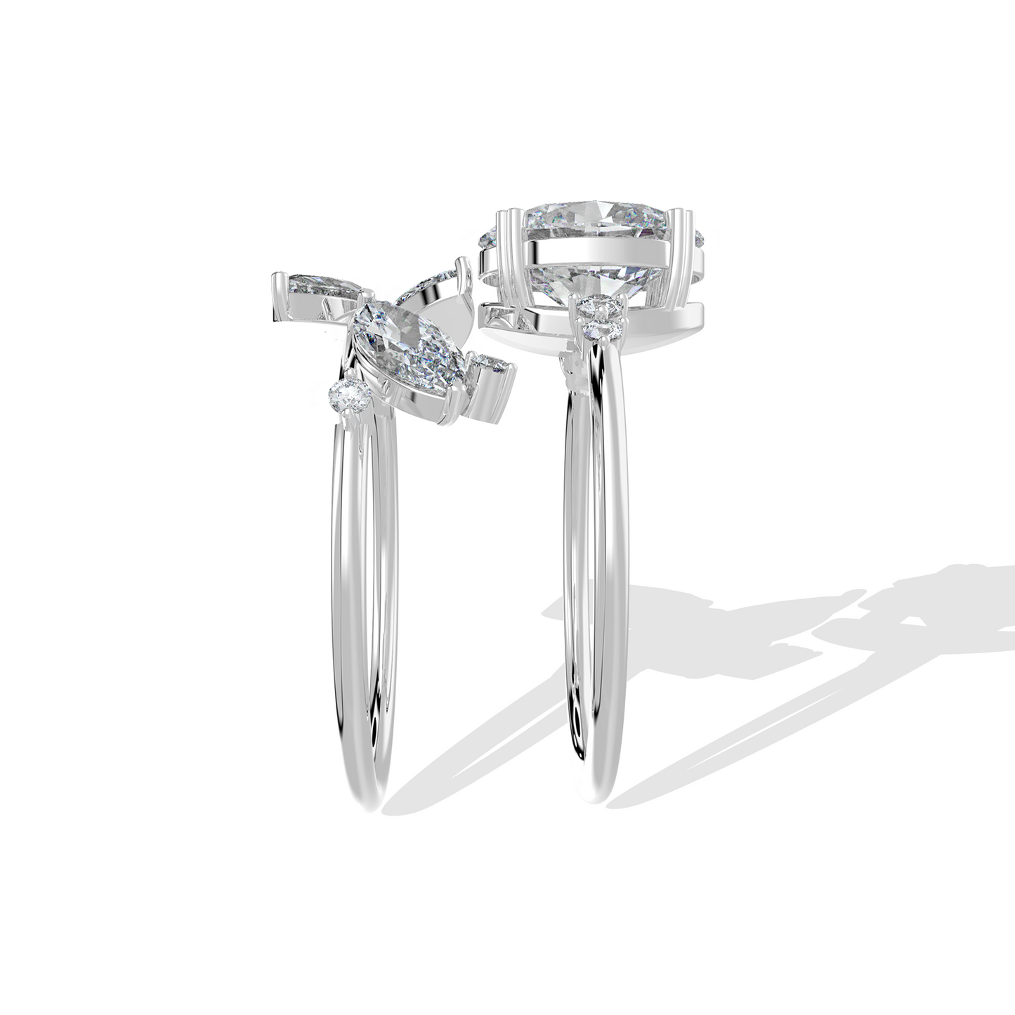 3.90 TW Multishaped Diamond Ring