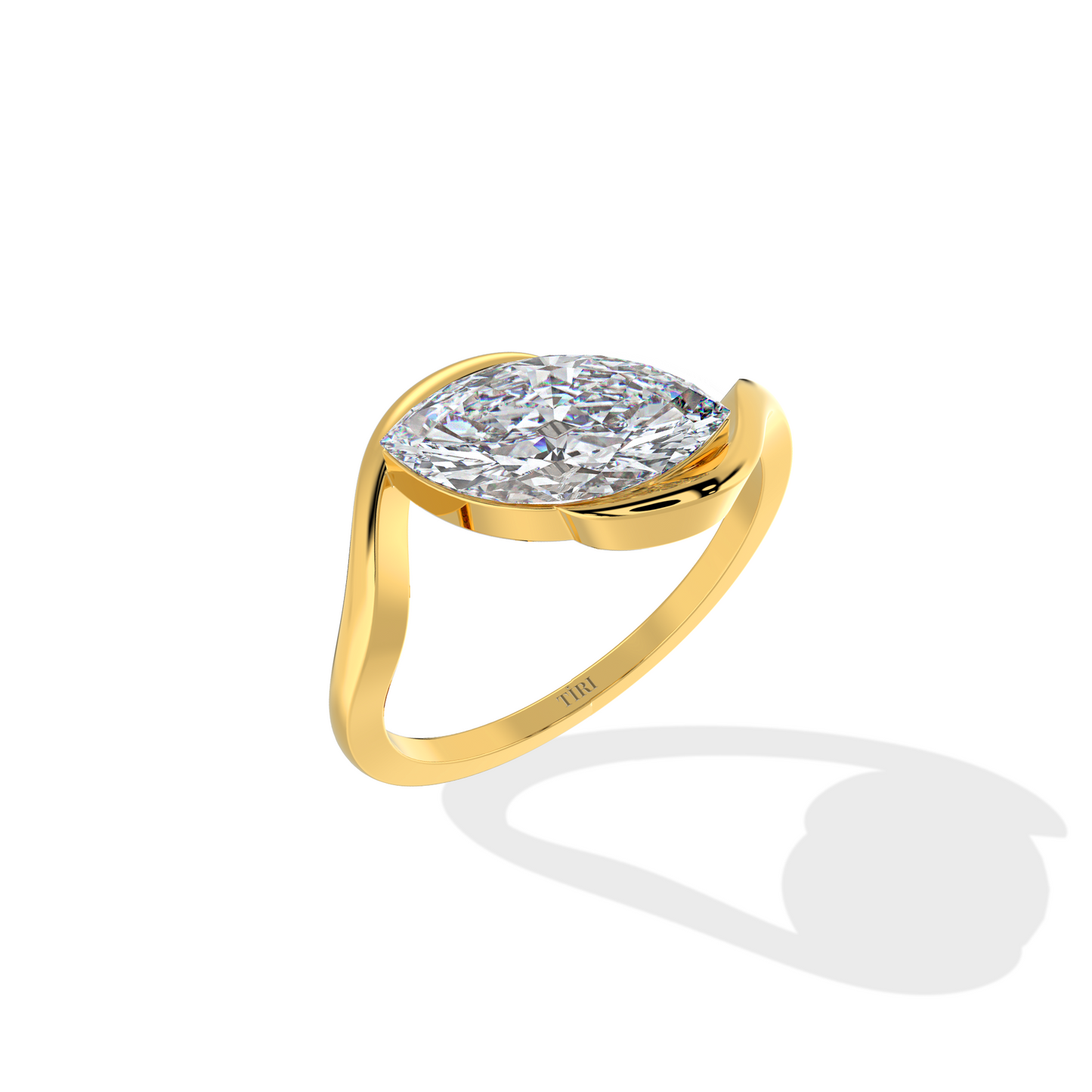 1.00 TW Marquise Diamond Ring
