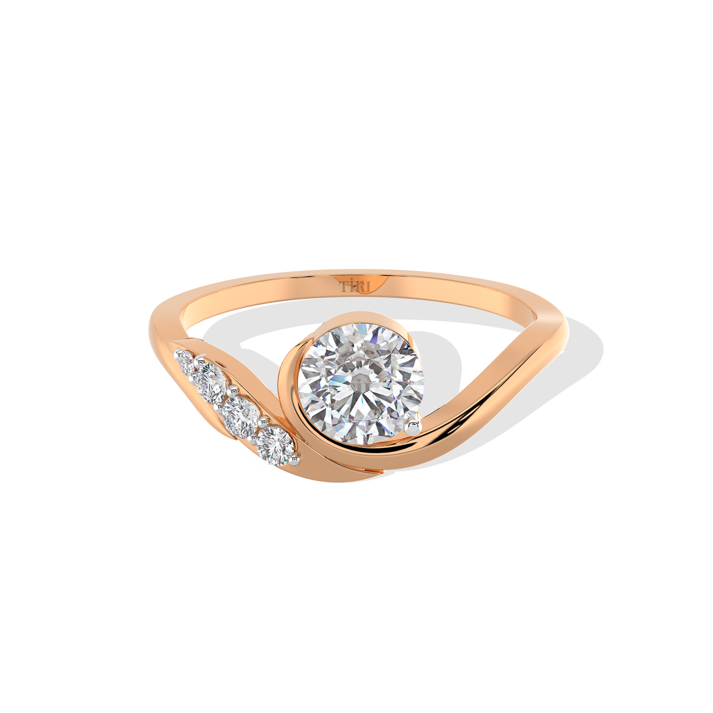 Elegant Wave Diamond Design