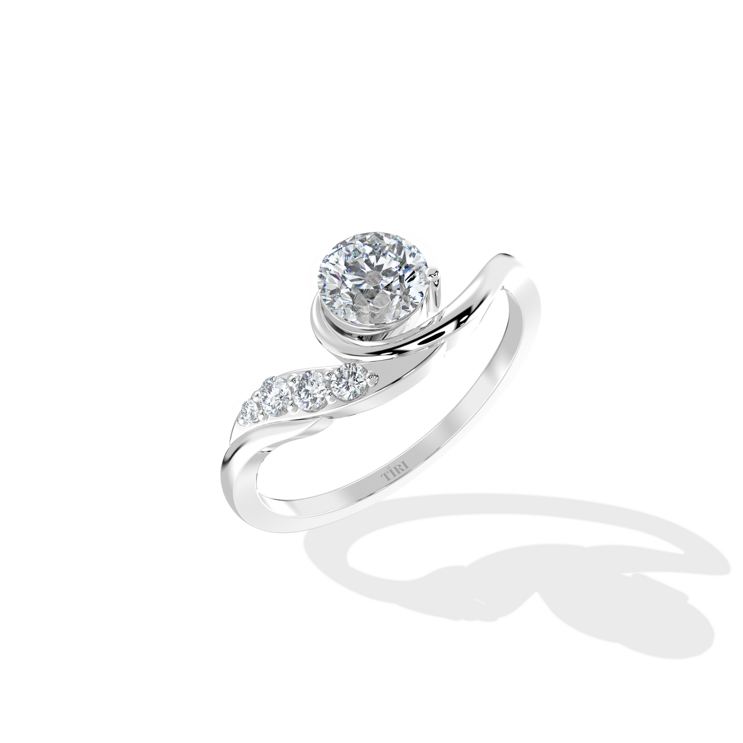 Elegant Wave Diamond Design