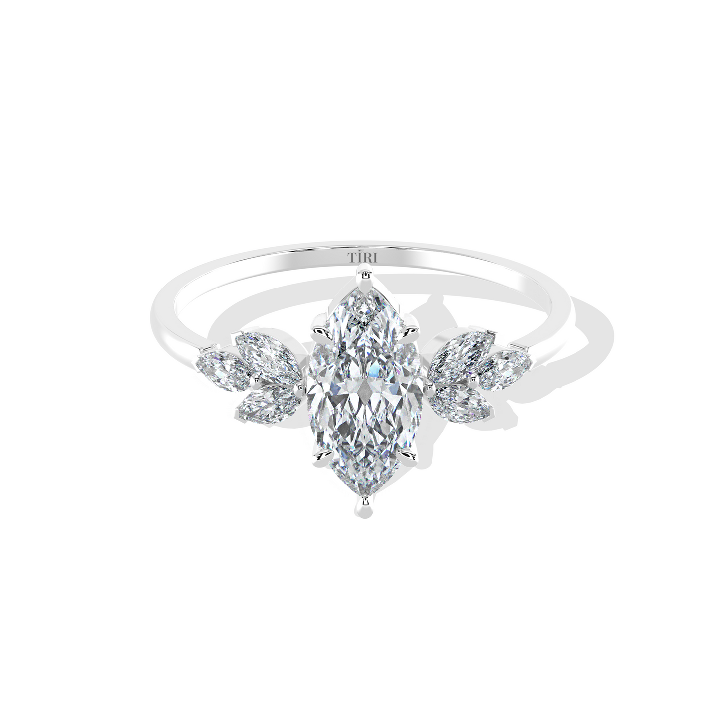 1.3 TW Marquise Diamond Ring