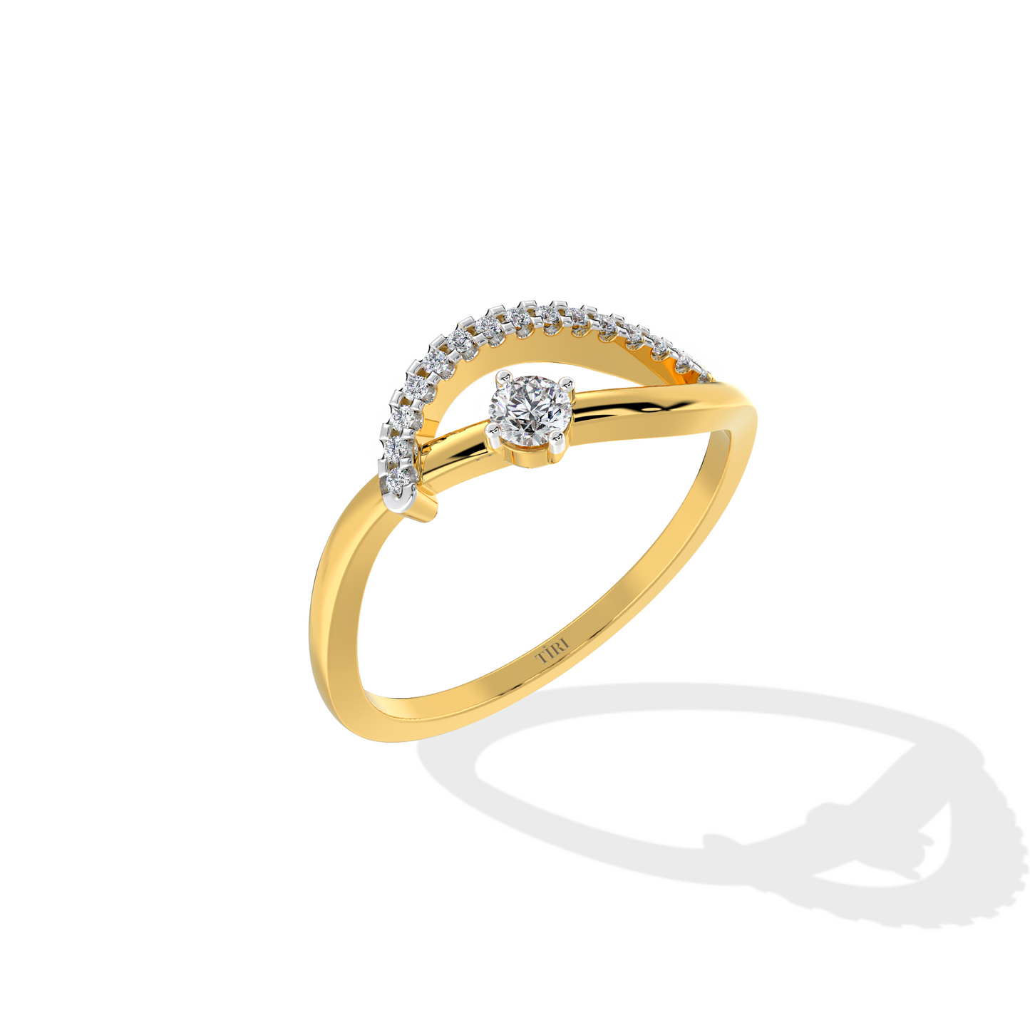 Radiant Curve Ring