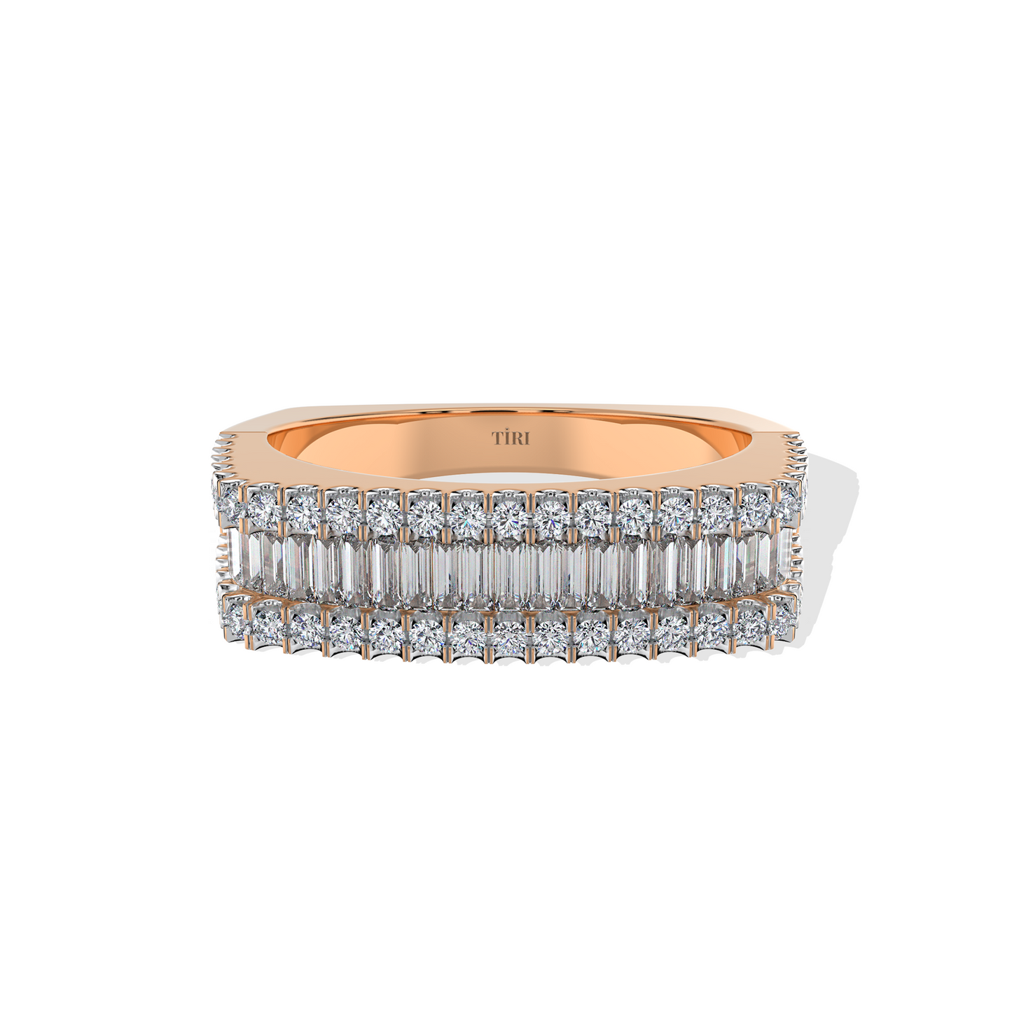 2.3 TW Emerald Diamond Ring