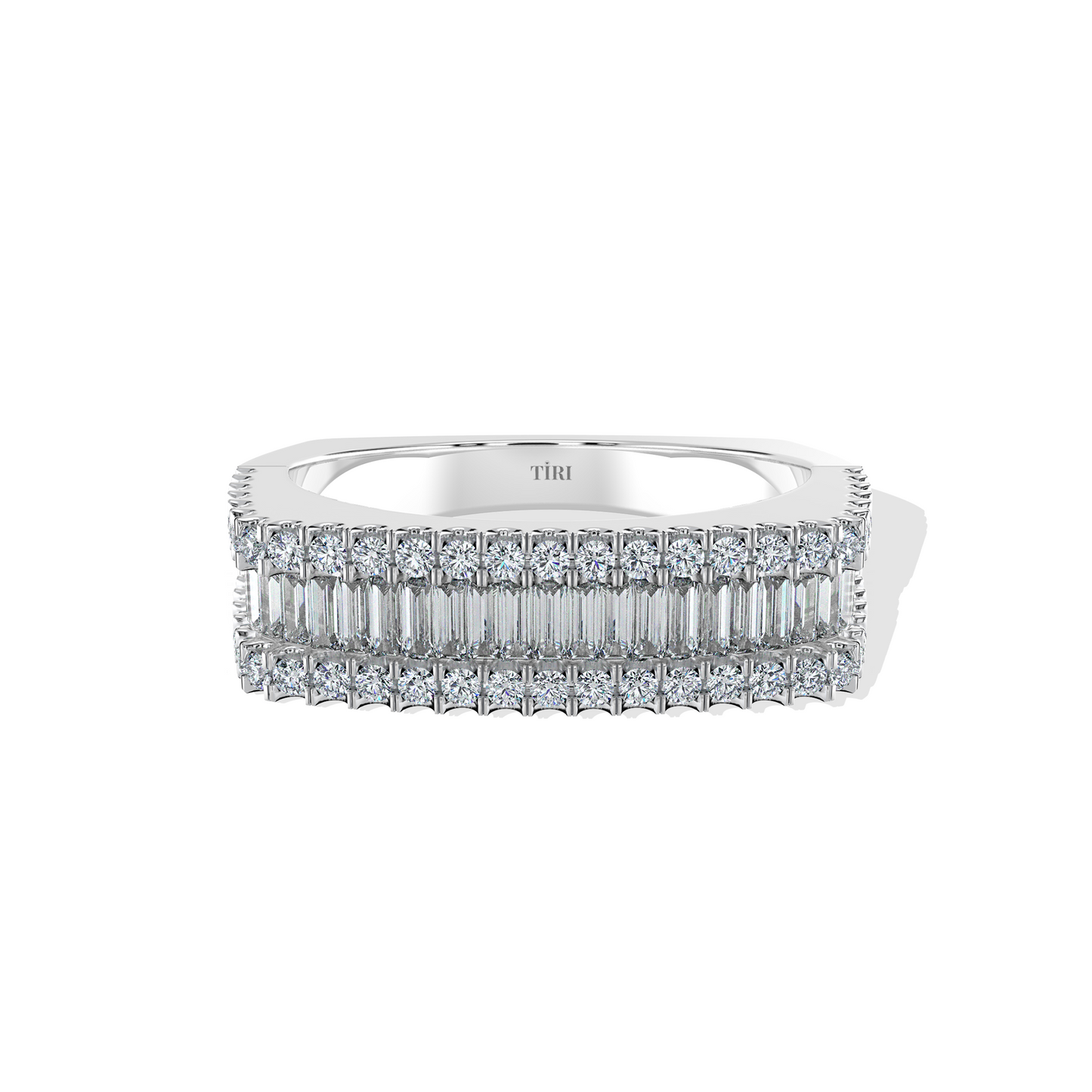 2.3 TW Emerald Diamond Ring