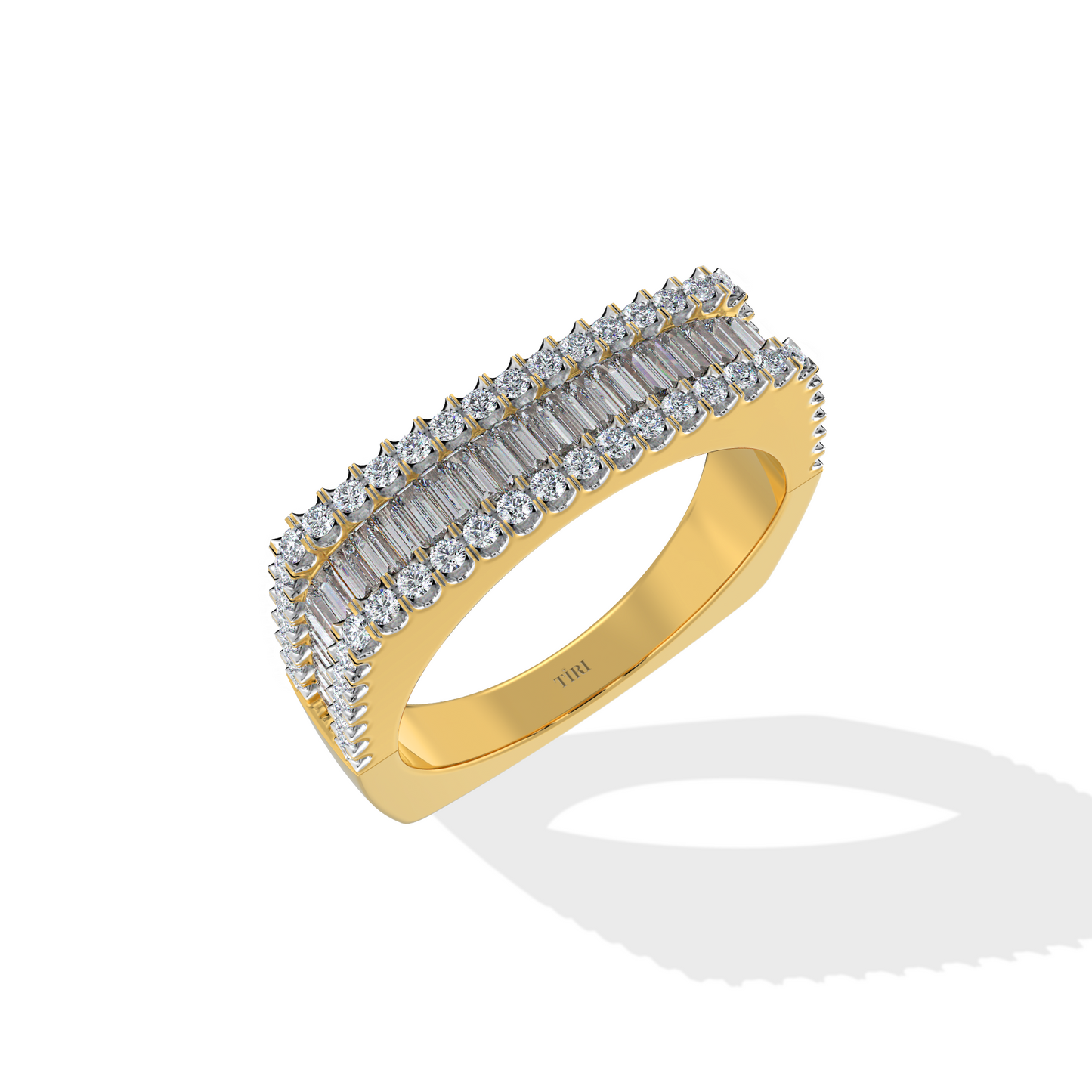2.3 TW Emerald Diamond Ring