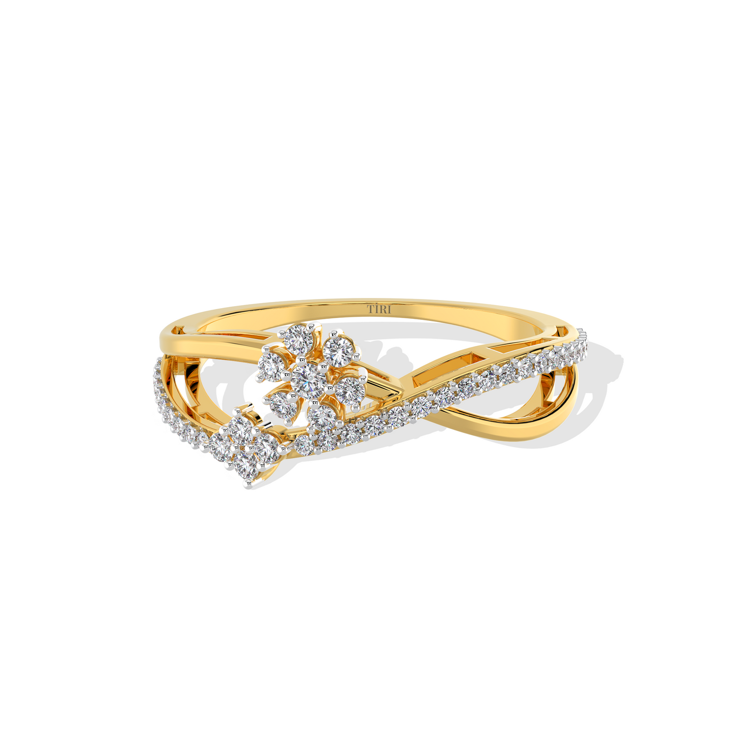 1.0 TW Flower Diamond Ring