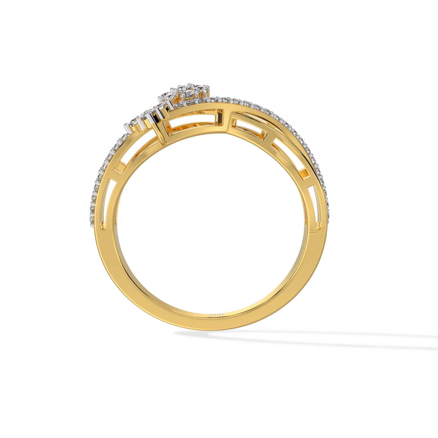 1.0 TW Flower Diamond Ring