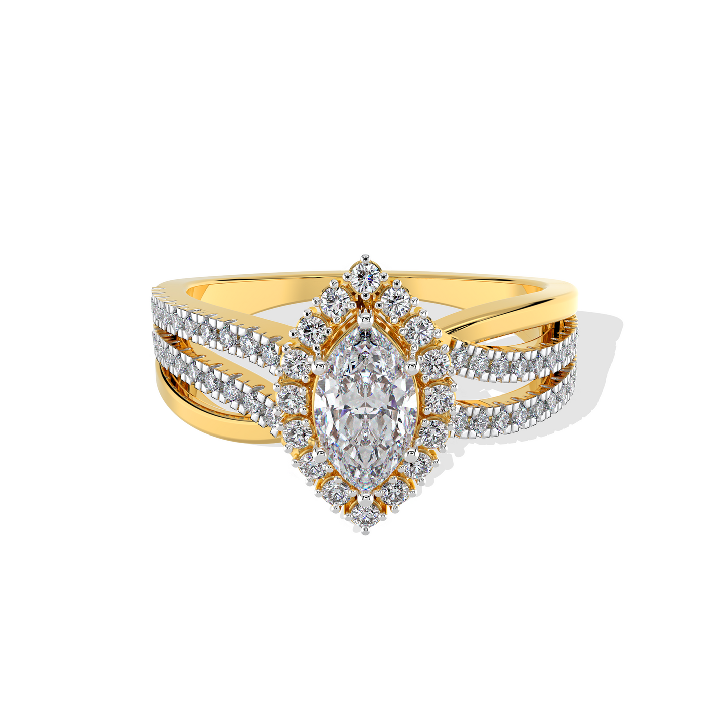 0.87 TW Marquise Diamond Ring