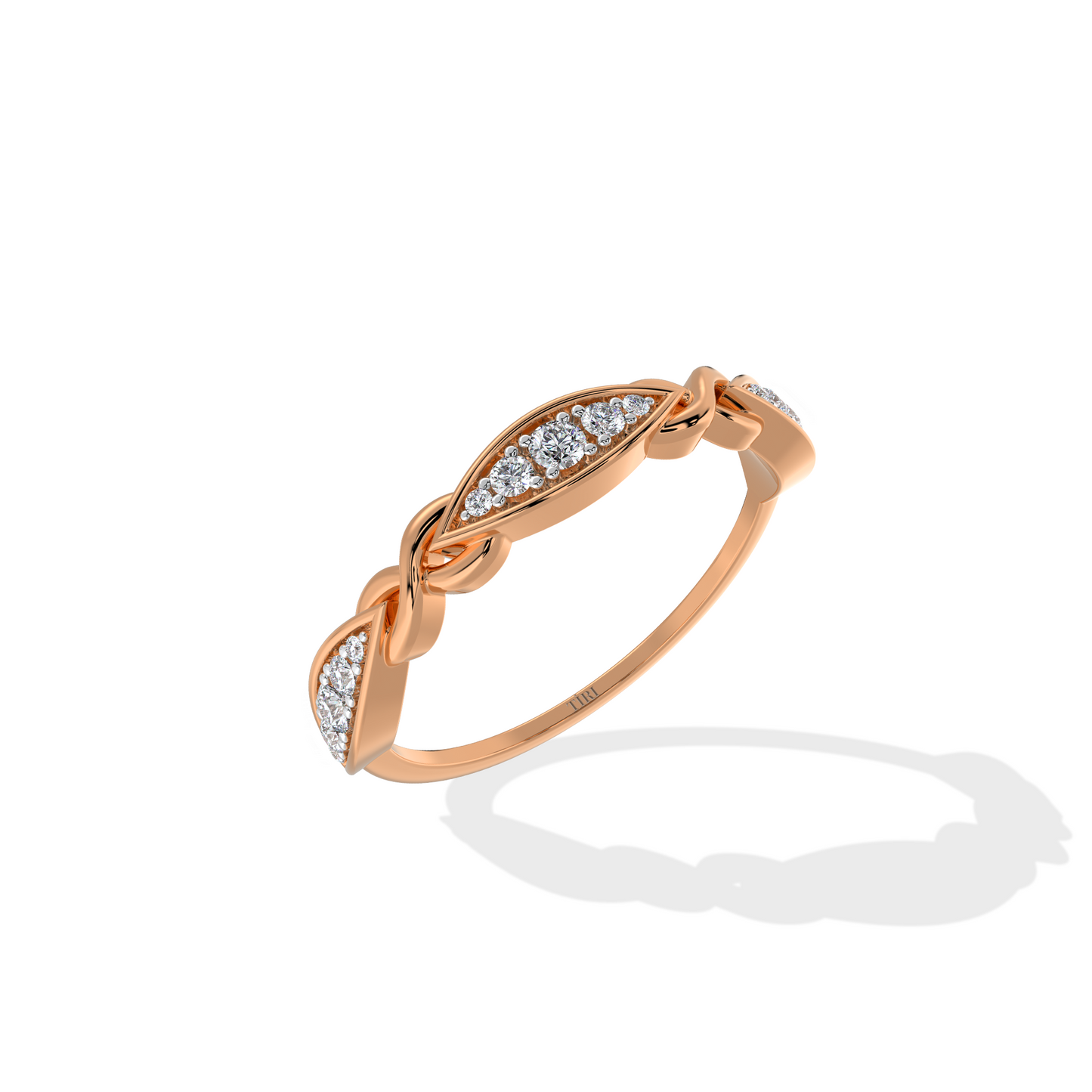Lustrous Helix Ring