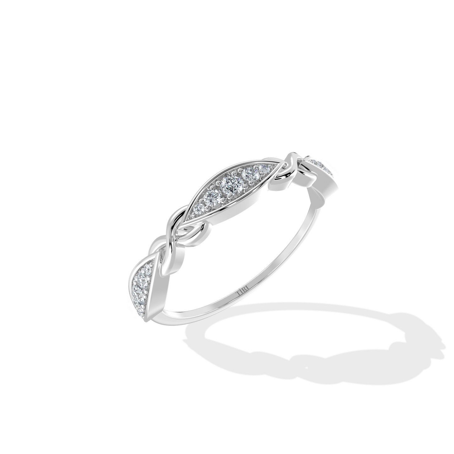Lustrous Helix Ring