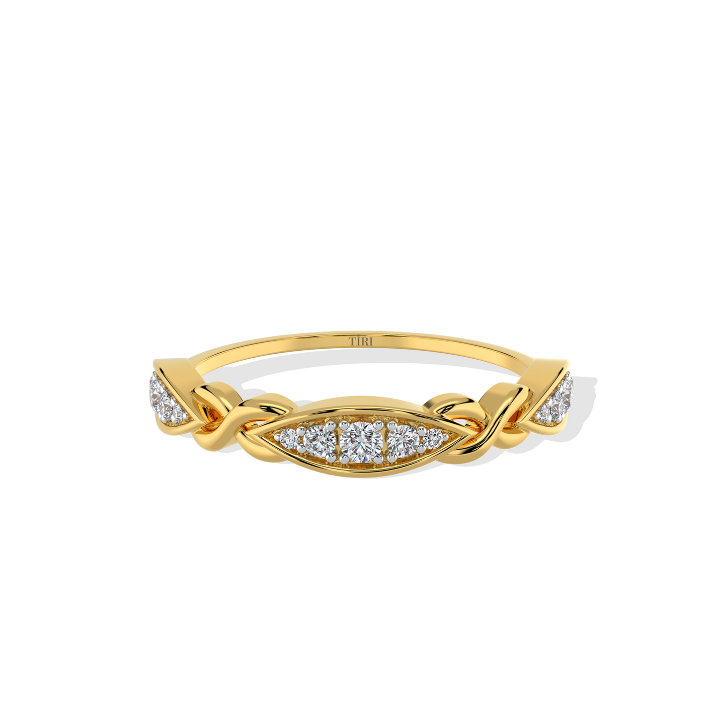 Lustrous Helix Ring