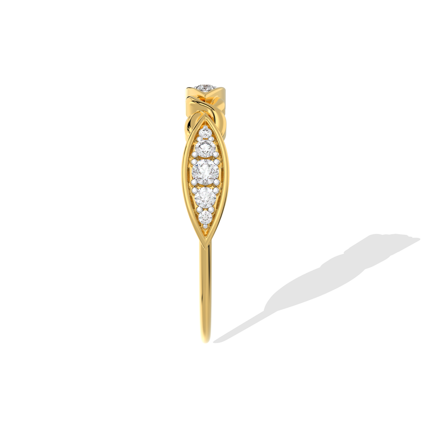 Lustrous Helix Ring