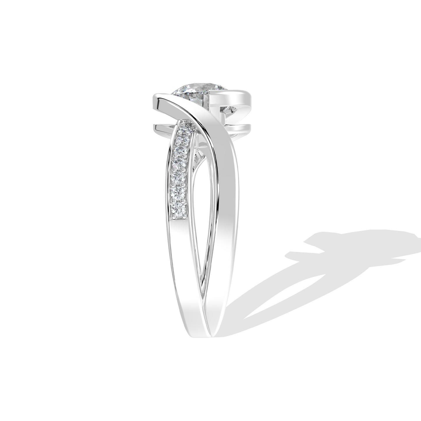 0.95 TW Round Diamond RIng