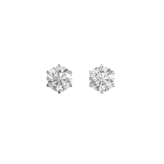 Round Diamond Solitaire Stud