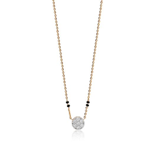 0.40 TW Round Diamond Mangalsutra