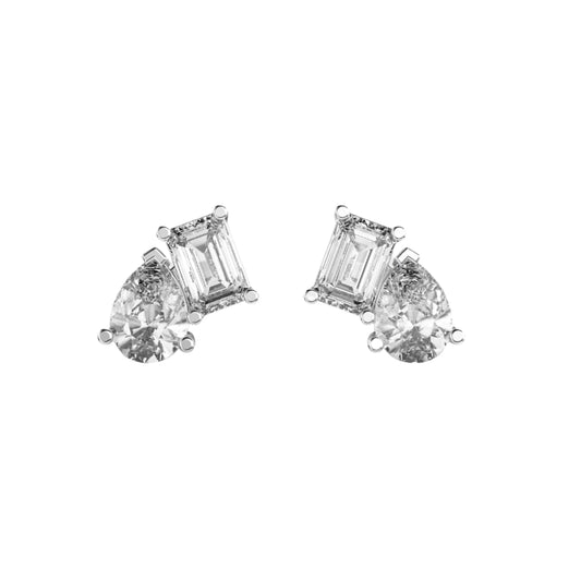 3.00 TW Duo Shape Diamond Studs