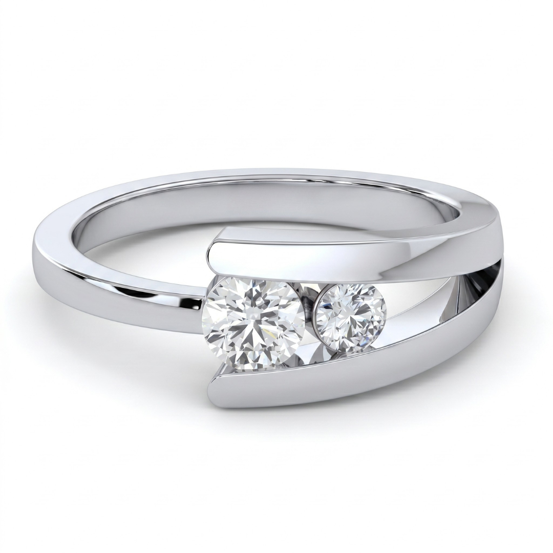 Orbital Duo Diamond Ring