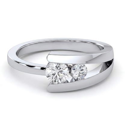 Orbital Duo Diamond Ring