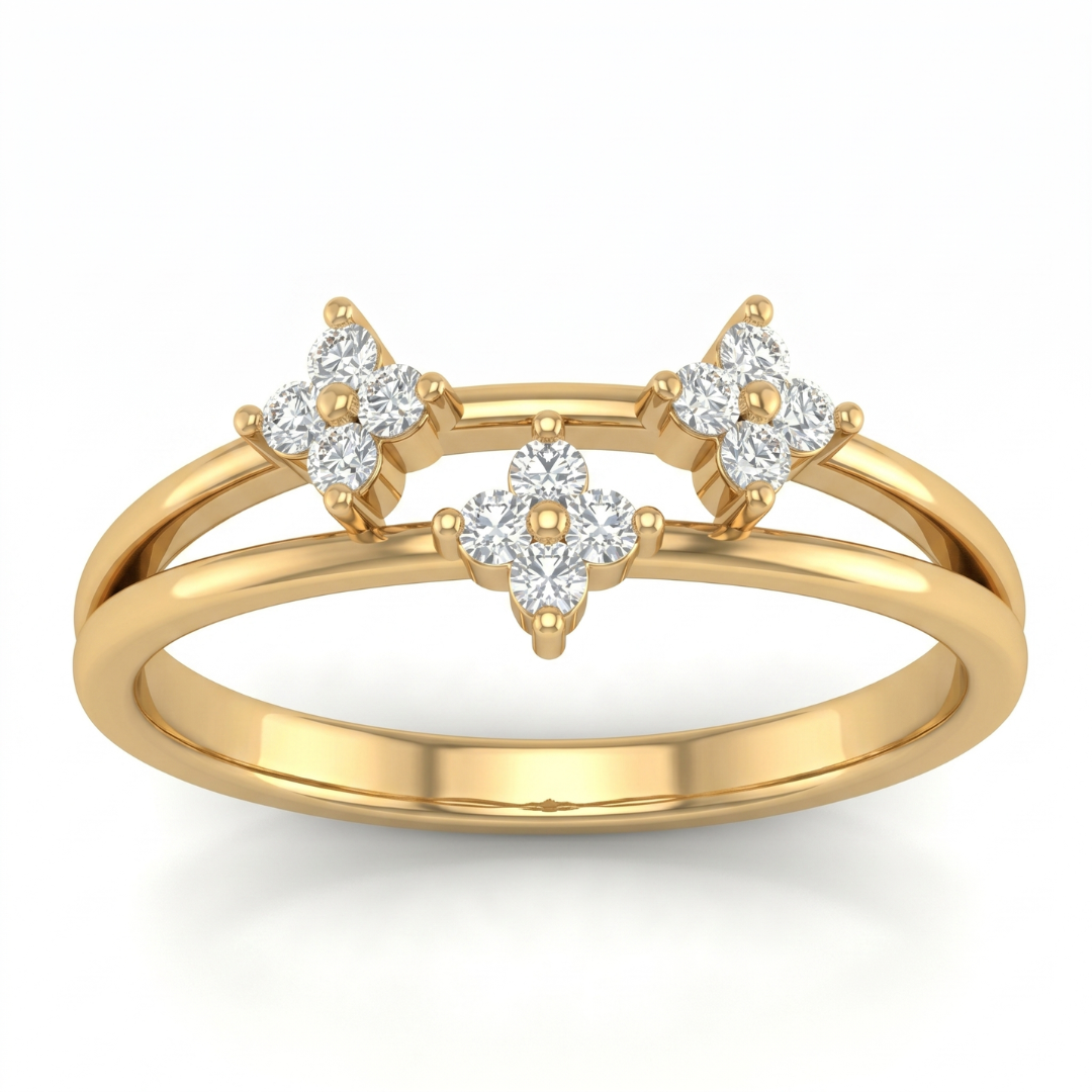 Astra Triple Diamond Ring